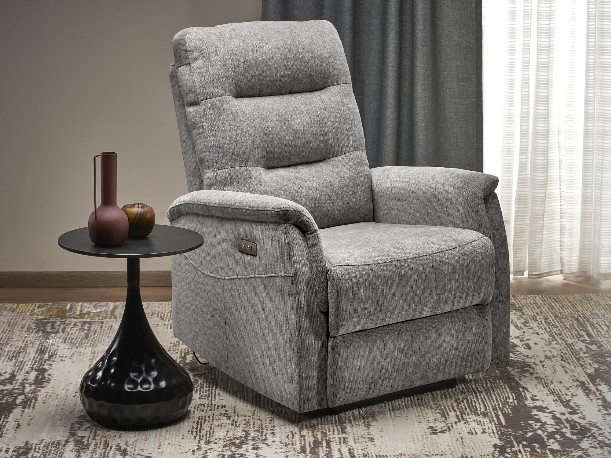 Fauteuil relax Houston 1782 (Gris)
