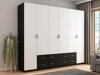Armoire Lexington 144 (Blanc + Noir)