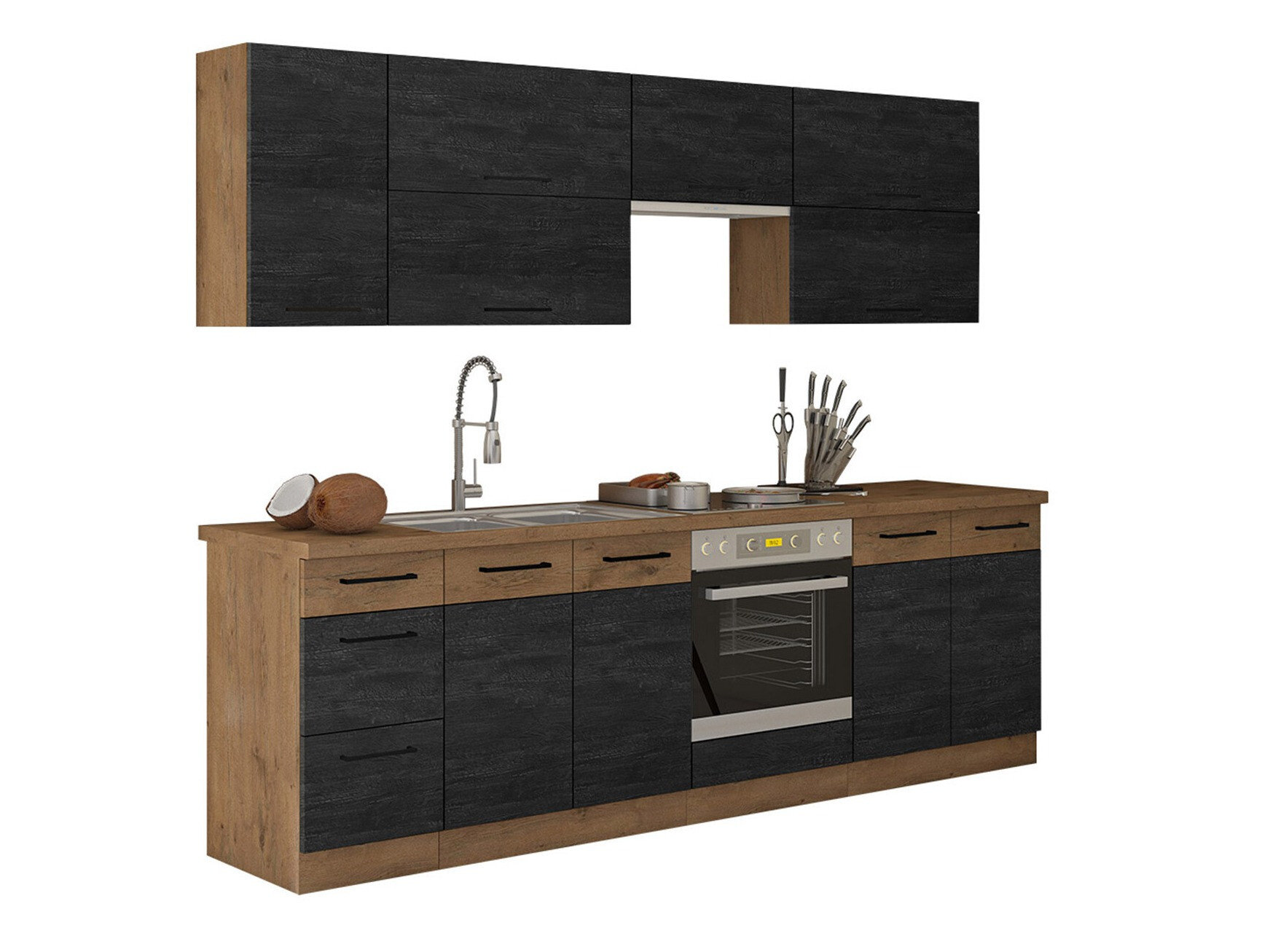 Cuisine complète modulaire Wood Dark 128