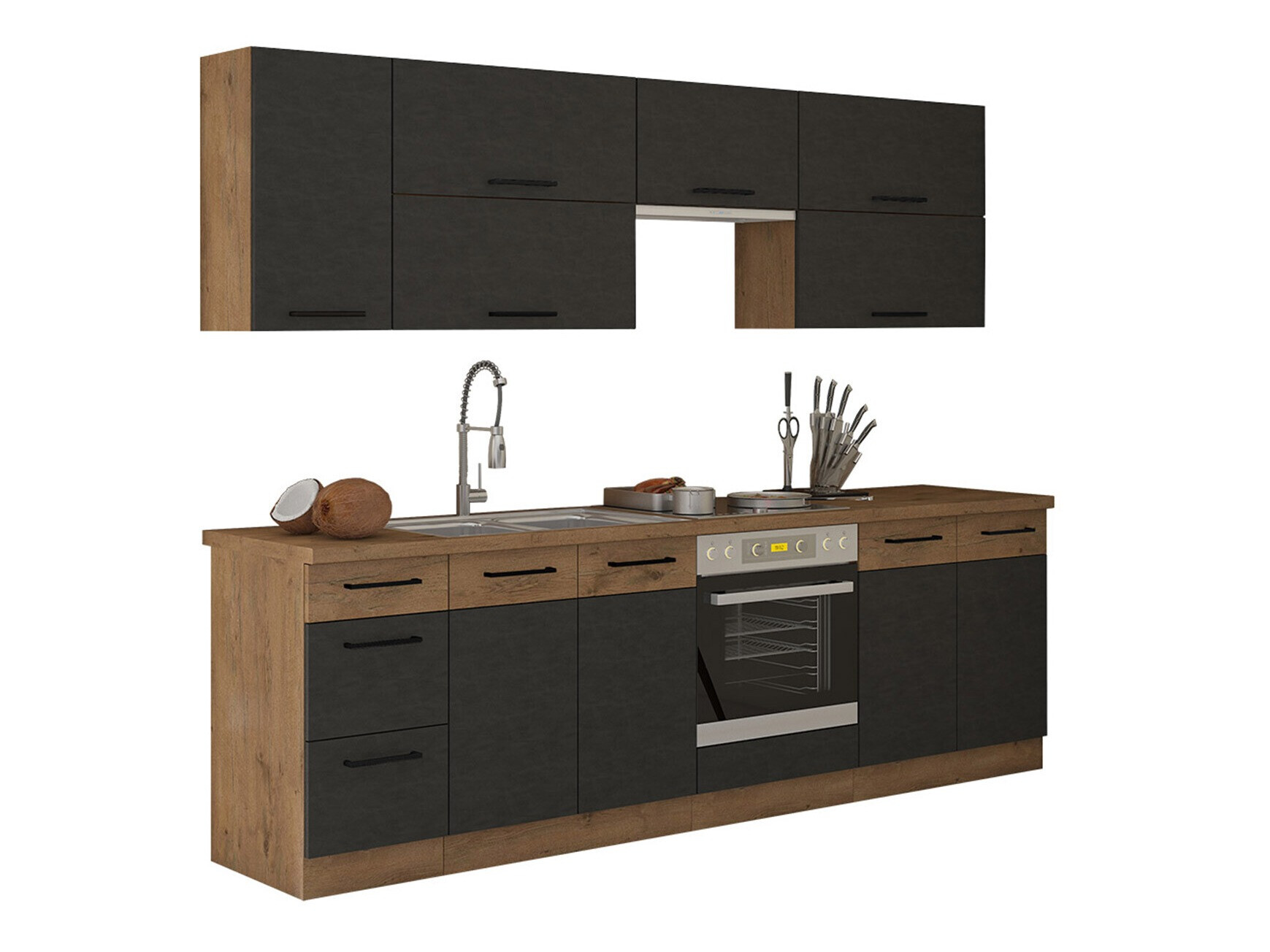 Cuisine complète modulaire Wood Grey 135
