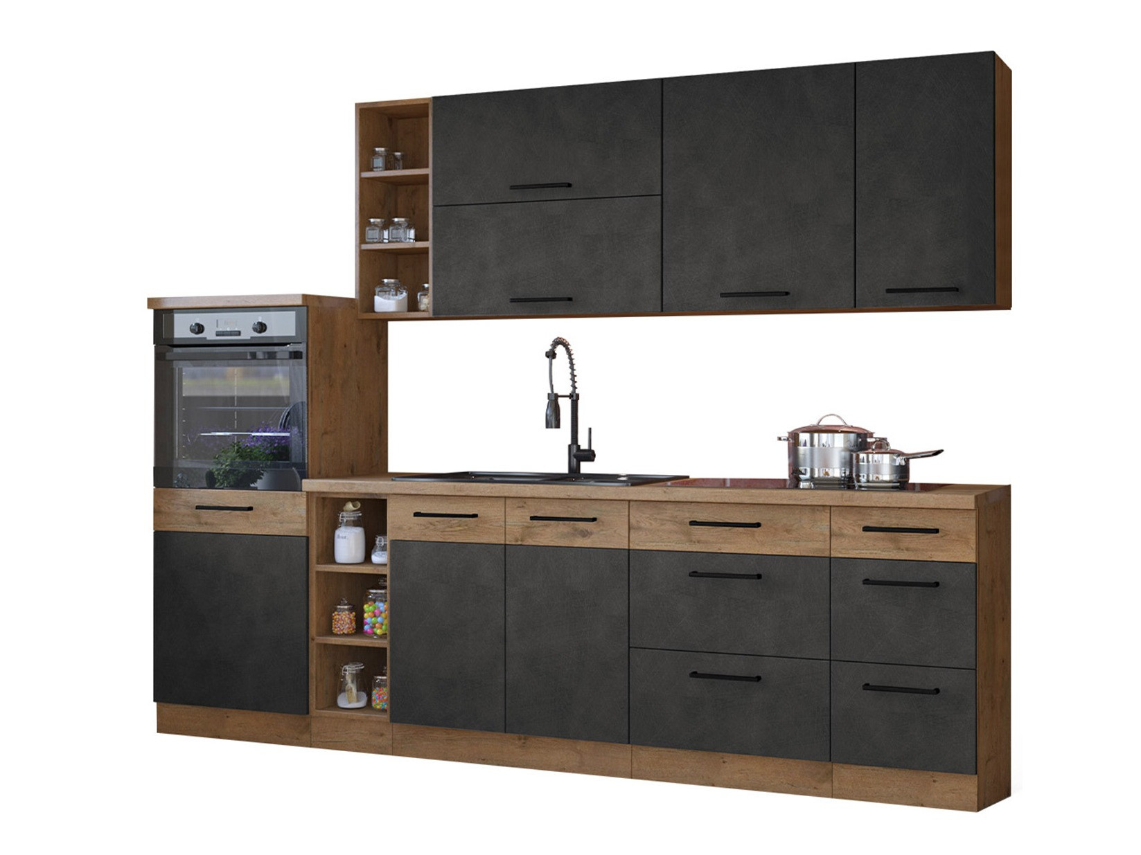 Cuisine complète modulaire Wood Grey 137