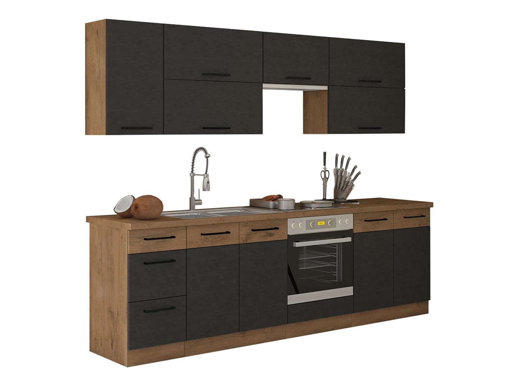 Ensemble de cuisine modulaire Wood Grey 135