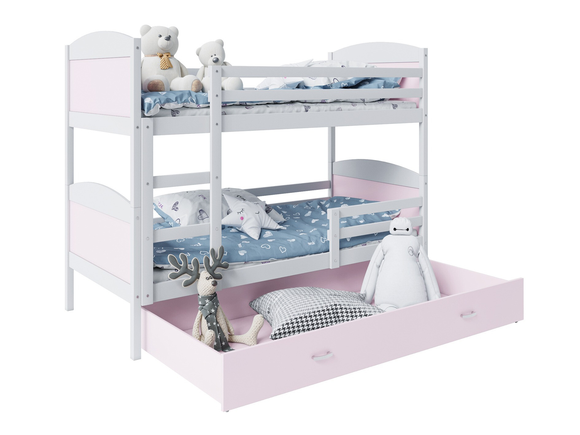 Lit superposé Aurora 102 (Blanc)