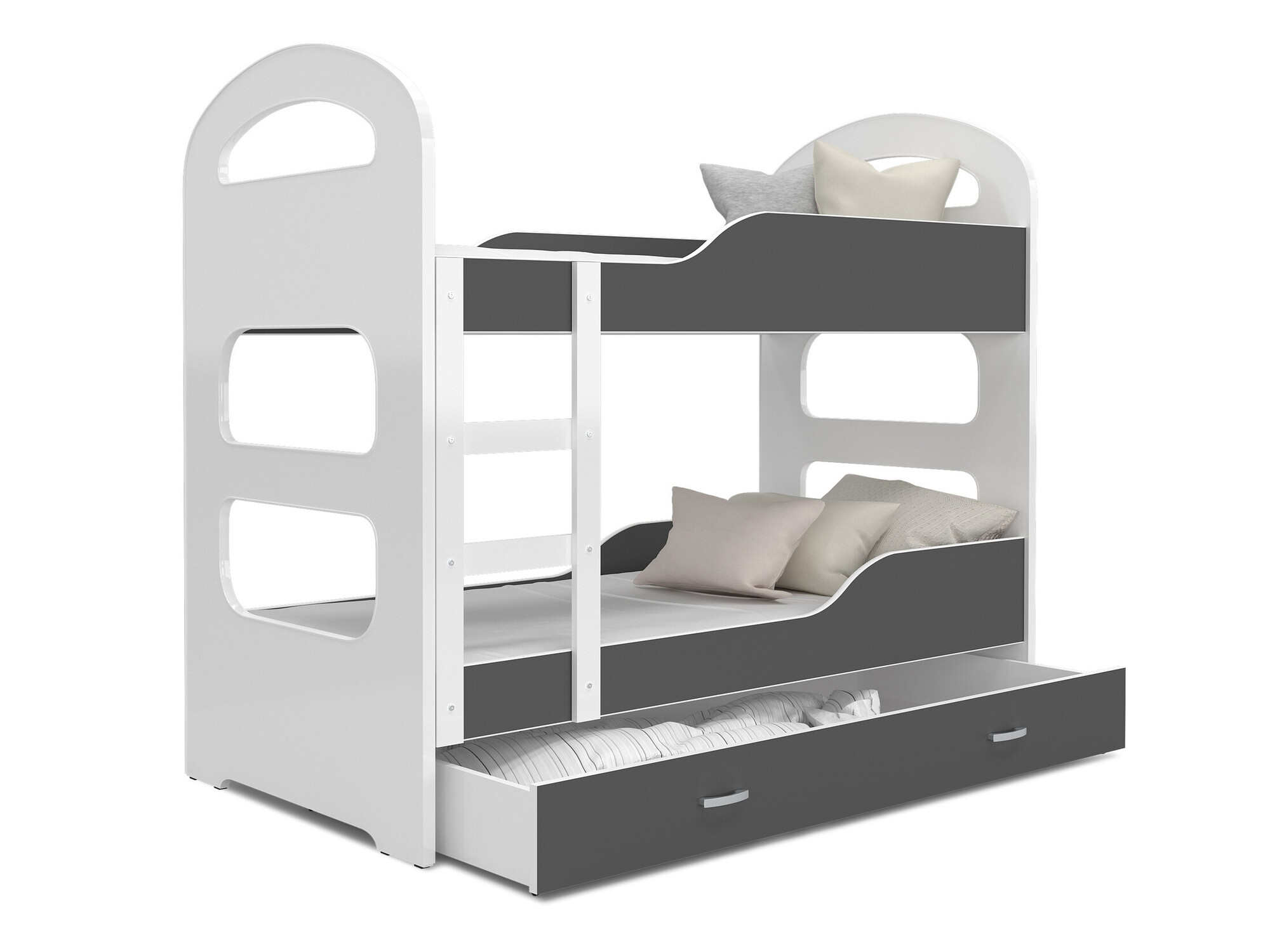 Lit superposé Aurora 114 (Gris)
