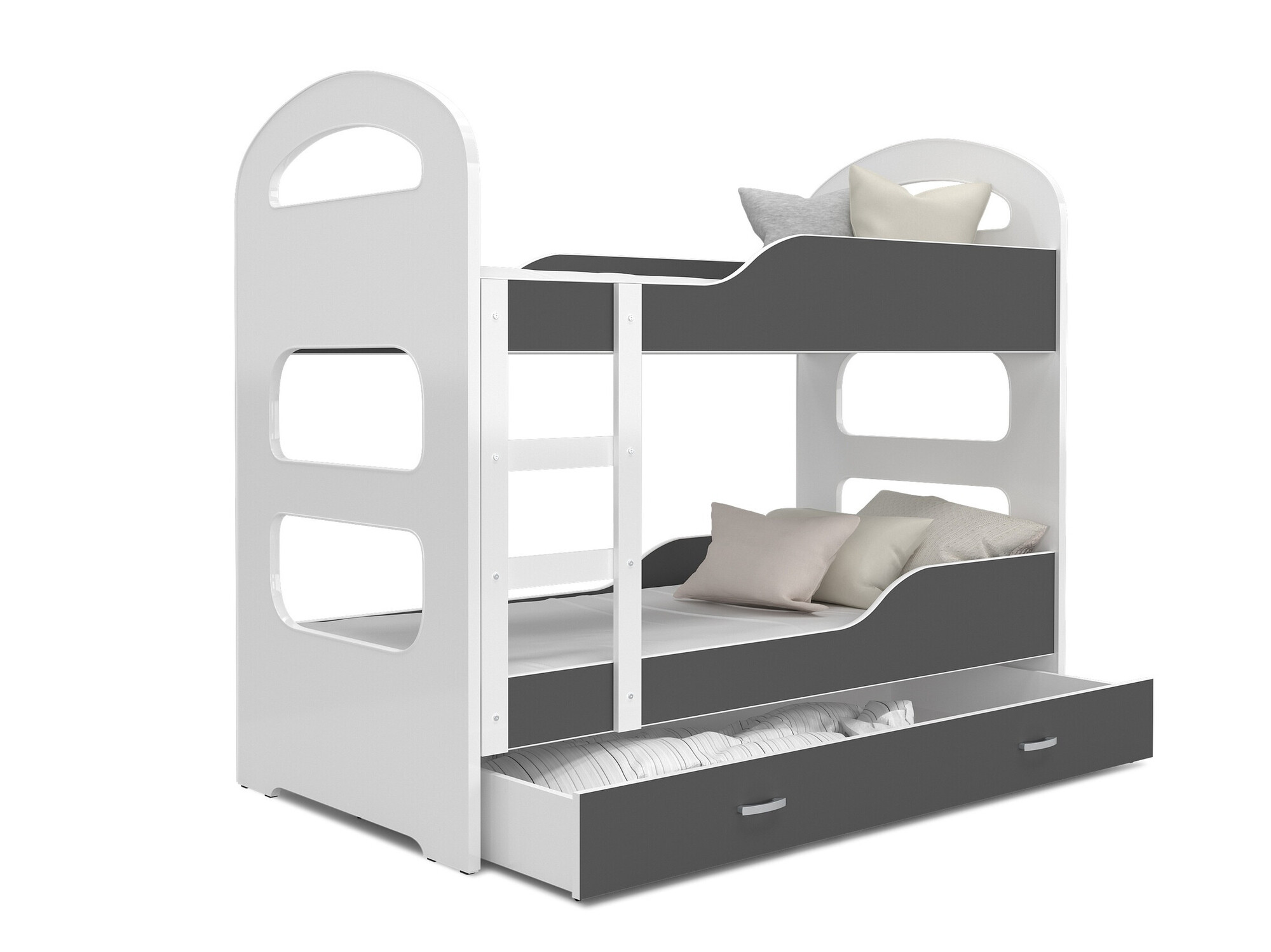 Lit superposé Aurora 115 (Gris)