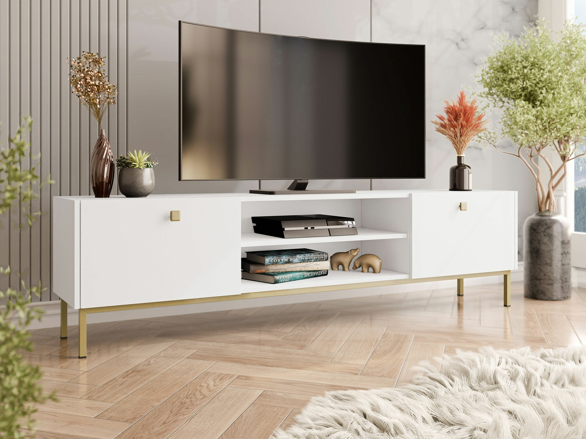 Meuble TV Comfivo Nunove (Blanc)