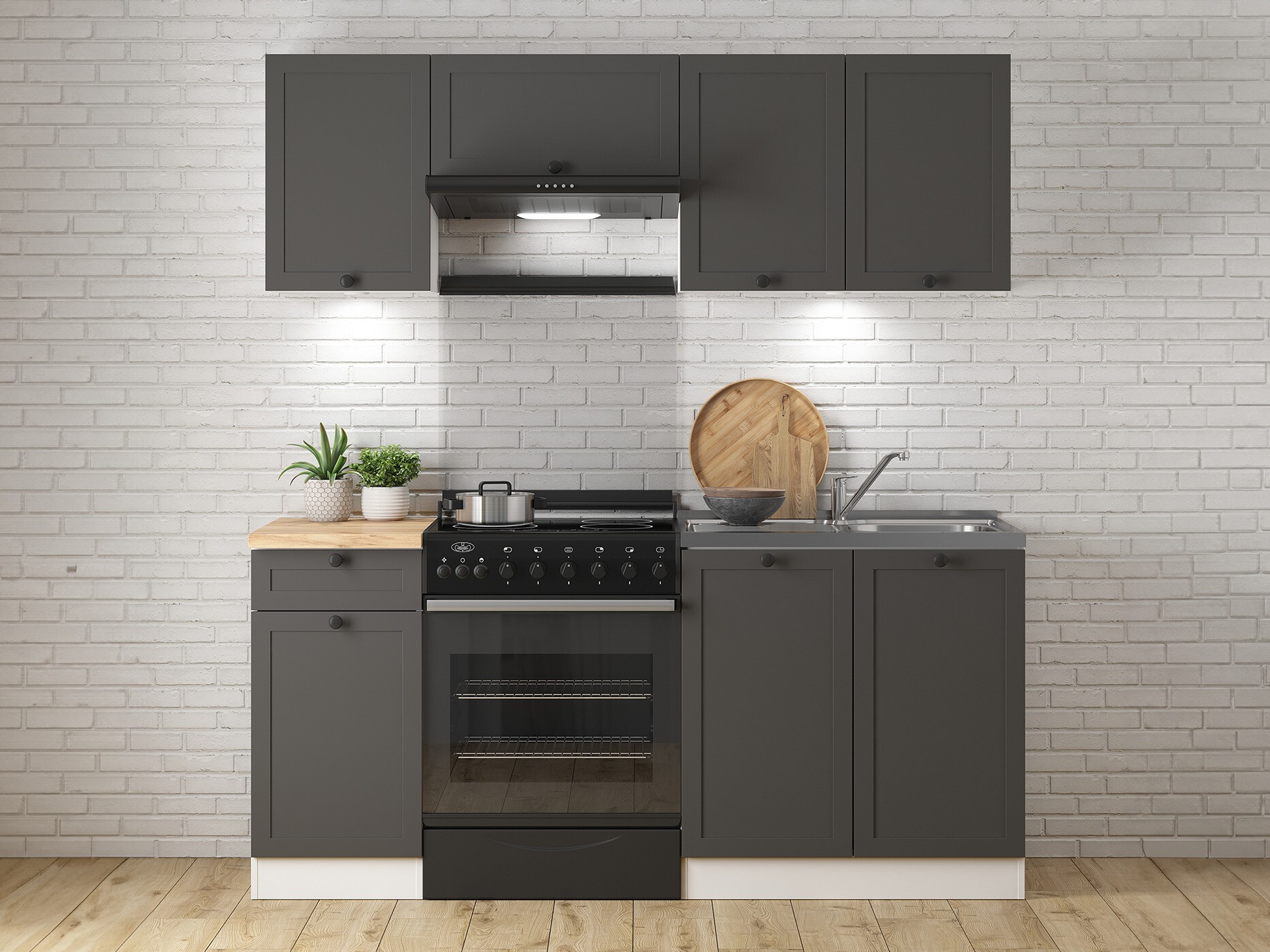 Cuisine complète modulaire Classic Grey 117