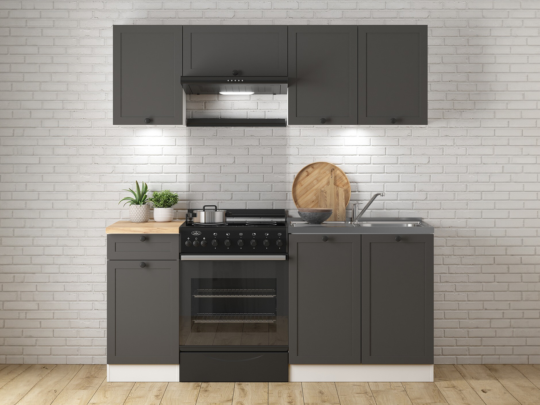 Cuisine complète modulaire Classic Grey 118