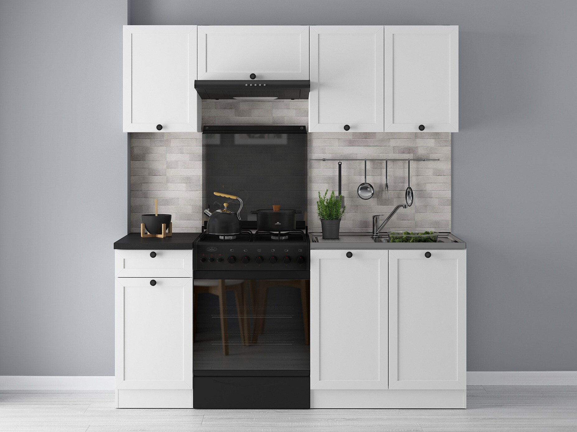Cuisine complète modulaire Classic White 118