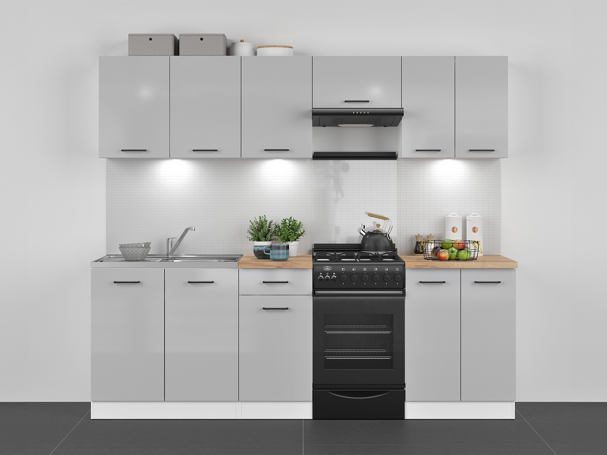 Cuisine complète modulaire Line Grey 119