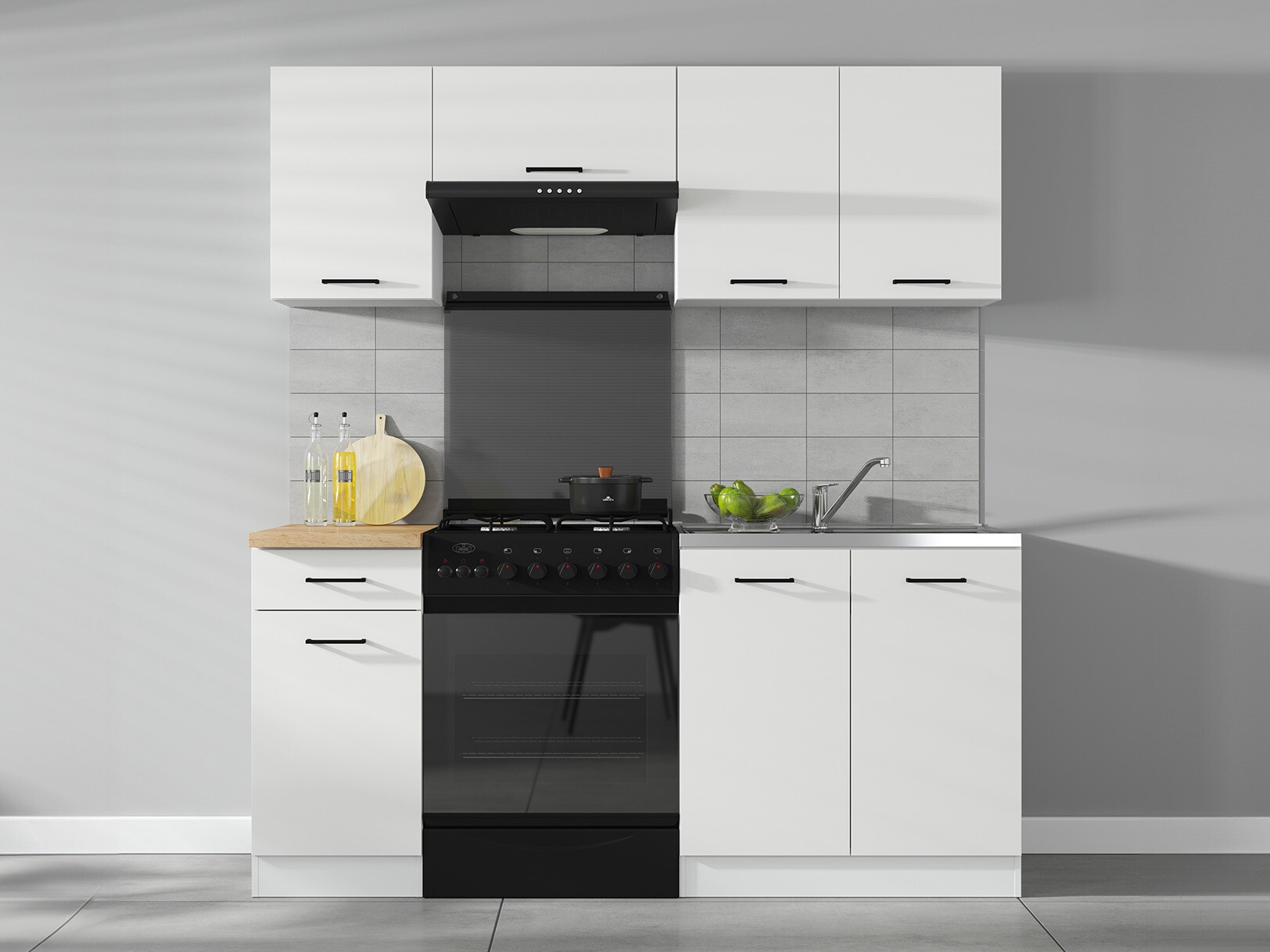 Cuisine complète modulaire Line White 117