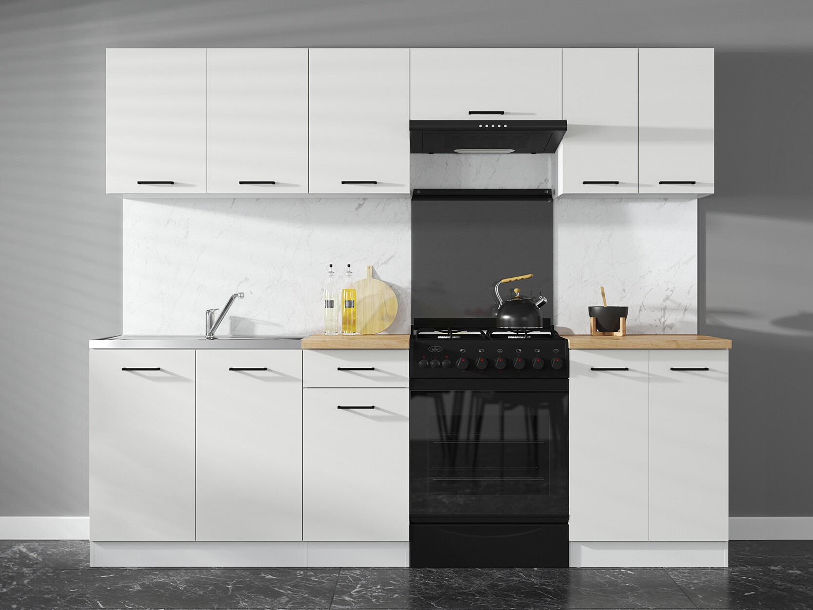 Cuisine complète modulaire Line White 119