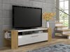 Meuble TV Buffalo 150 (Chêne Artisan + Blanc brillant)