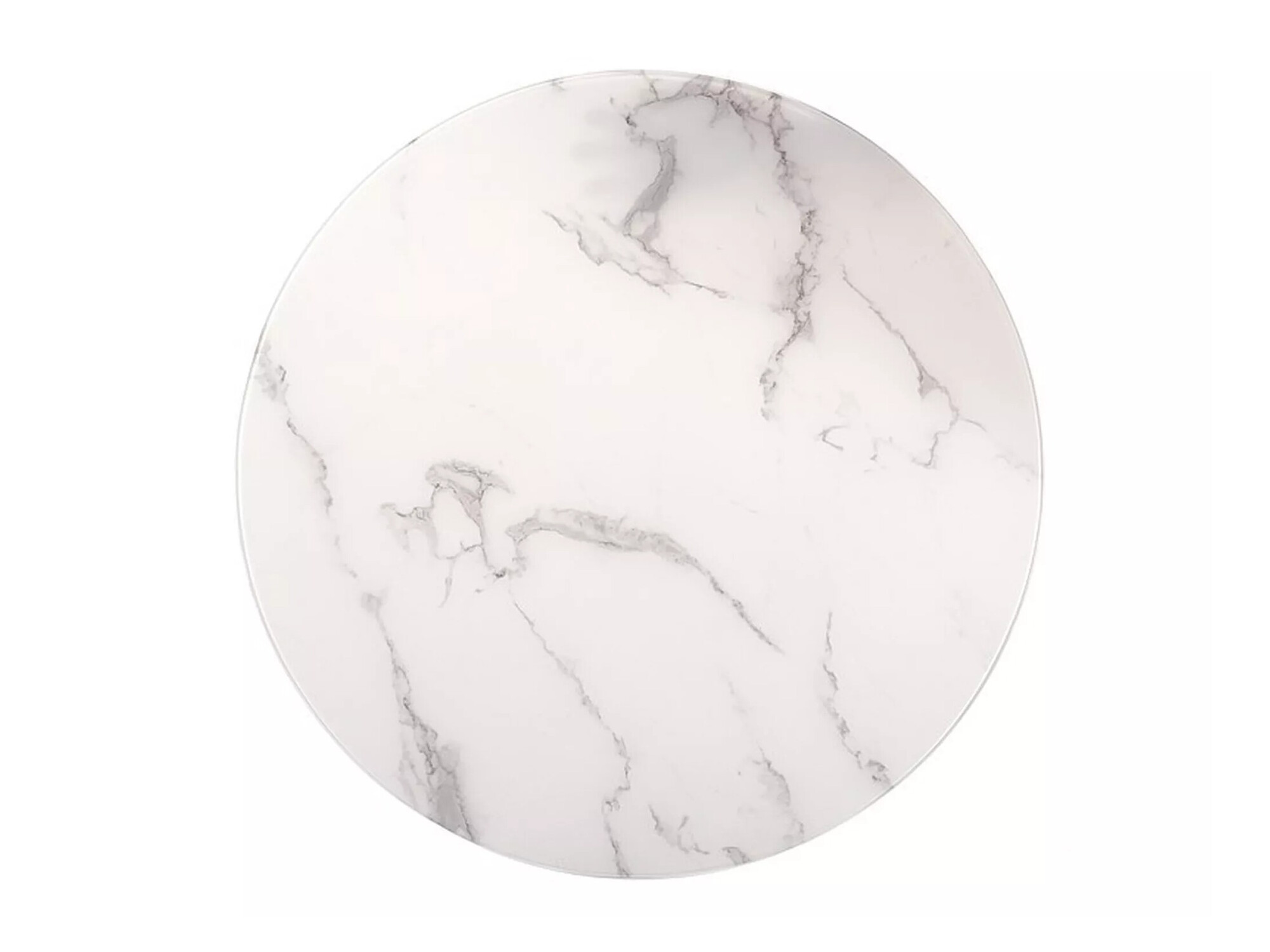 Ensemble de tables d'appoint Detroit 495 (Argent + Marbre blanc)