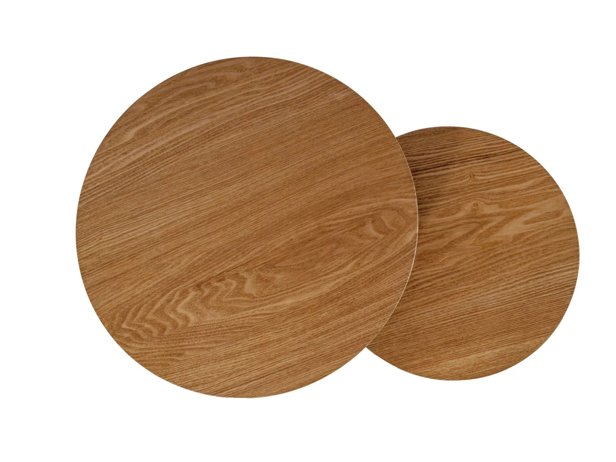 Ensemble tables basses Detroit 486 (Noir + Chêne)