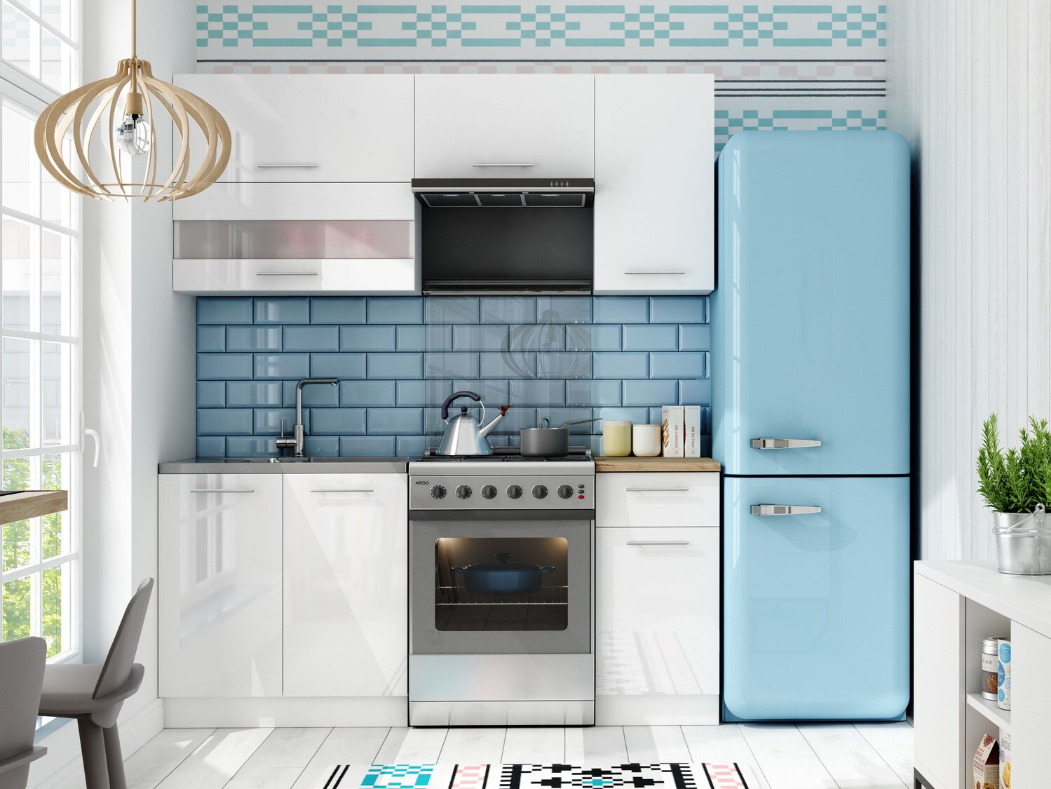 Cuisine complète modulaire Tiffa White 113