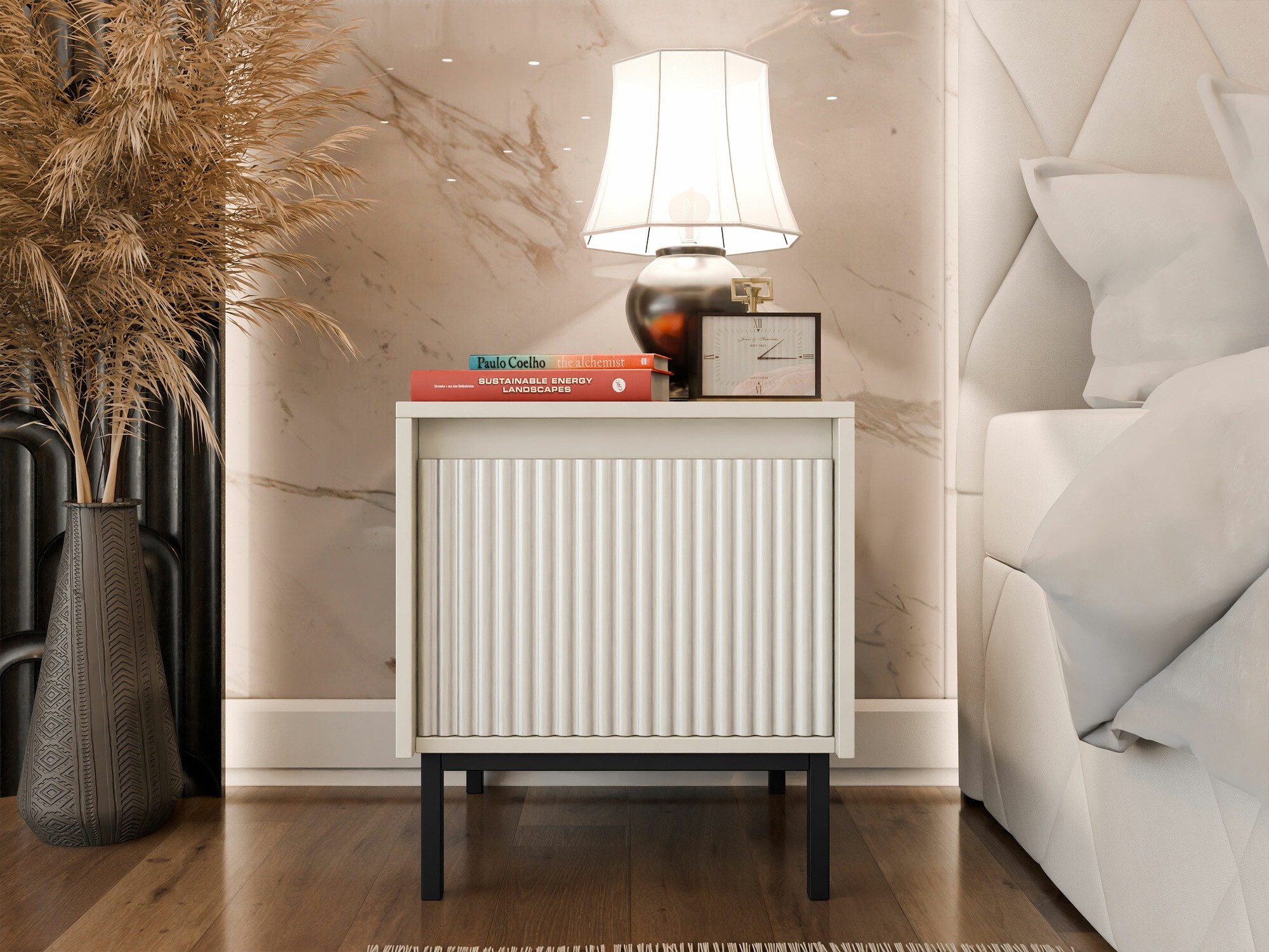 Table de chevet Comfivo Delruva (Cachemire)