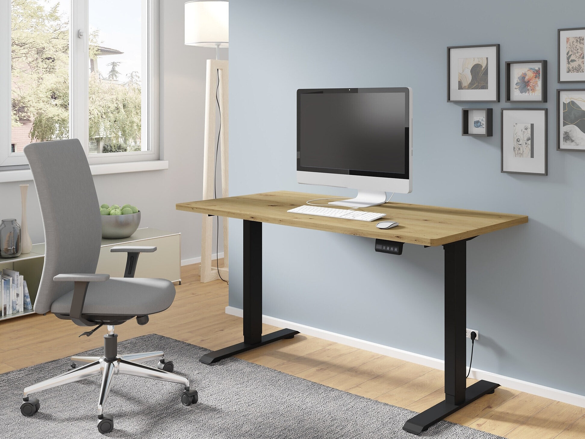 Bureau réglable en hauteur Buffalo 184 (Noir)