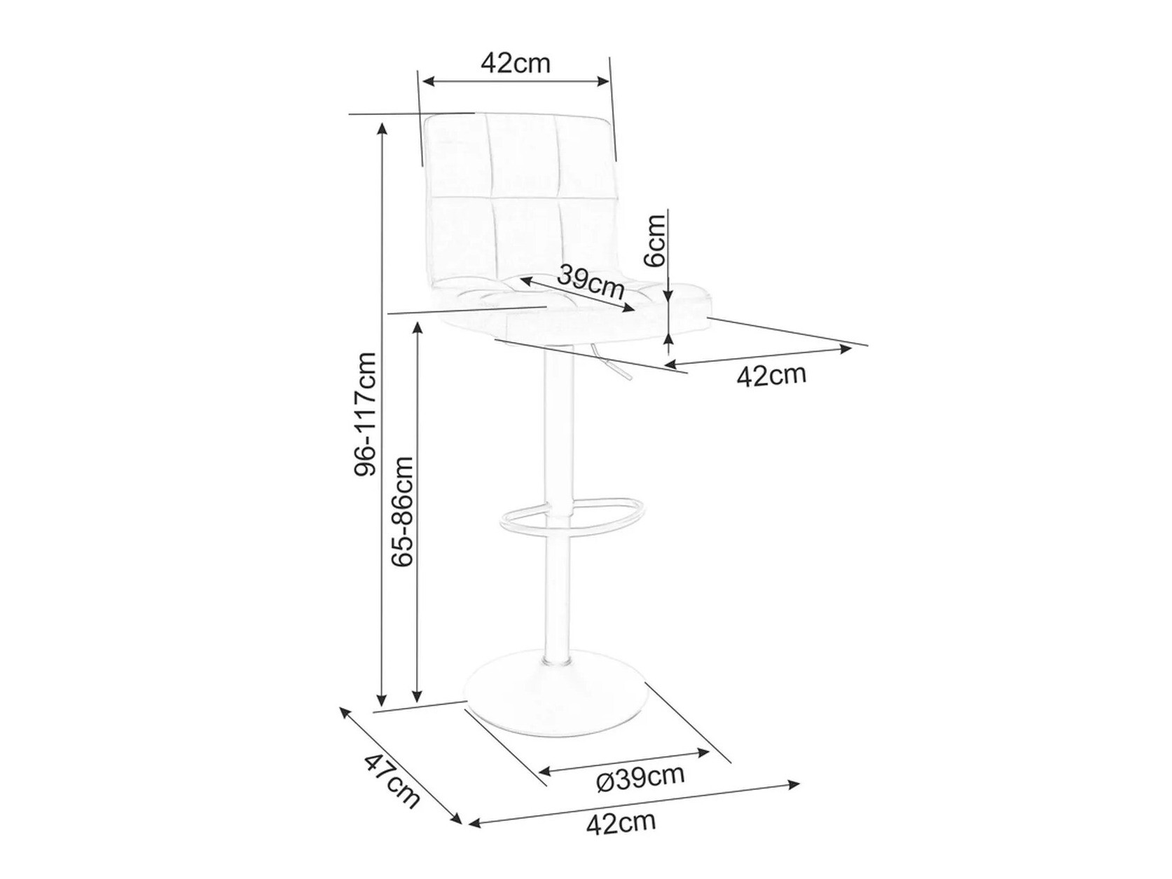 Chaise de bar Detroit 496 (Vert)