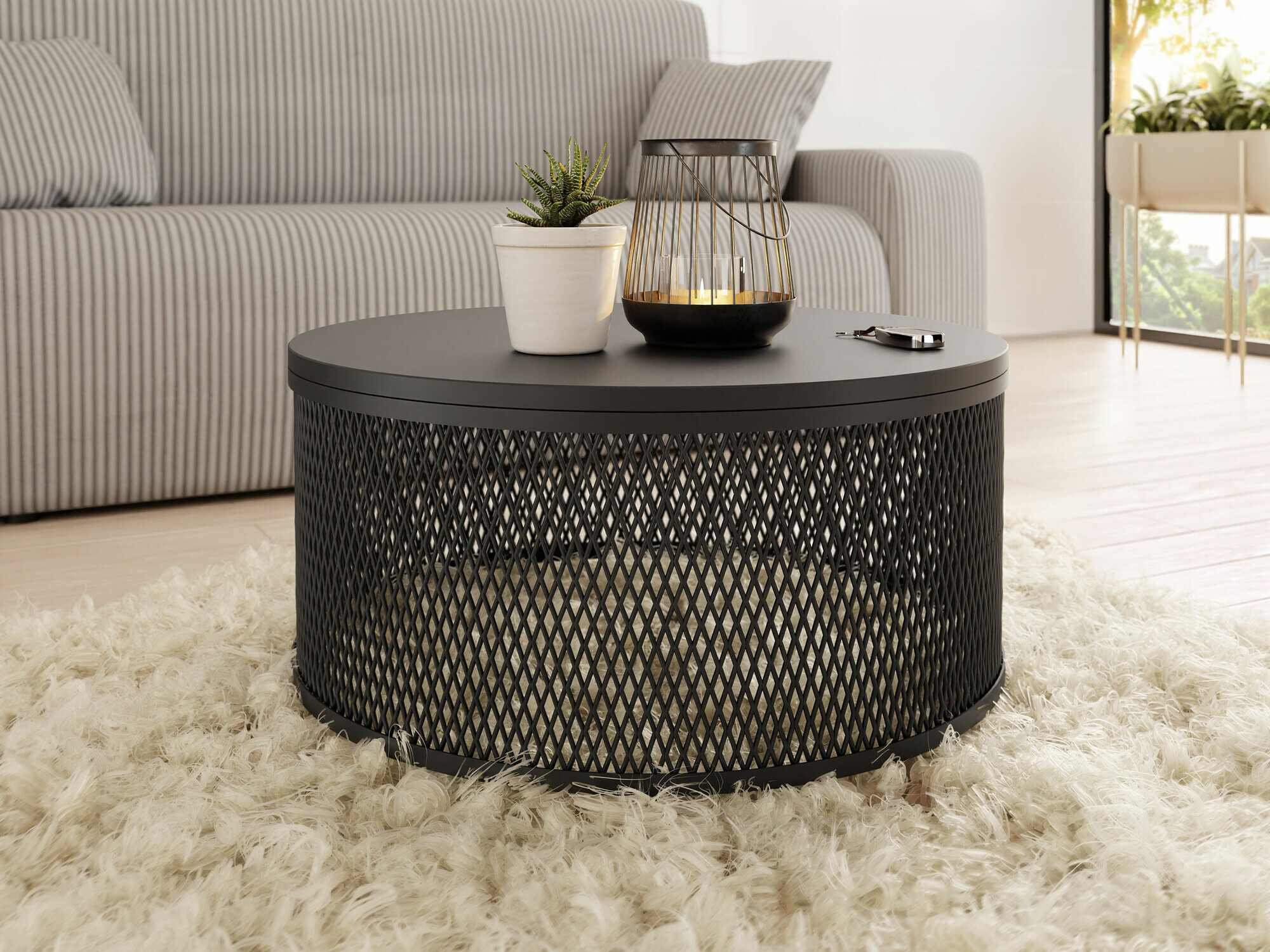 Table basse Oswego 127 (Noir)