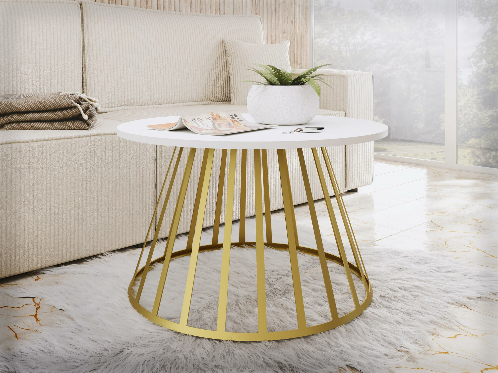 Table basse Oswego 129 (Blanc)