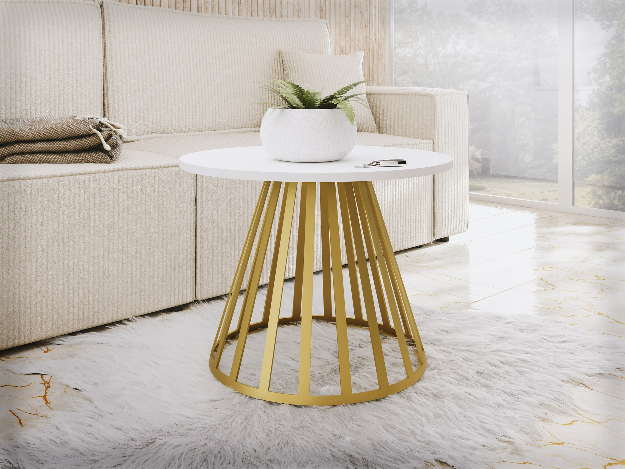Table basse Oswego 130 (Blanc)