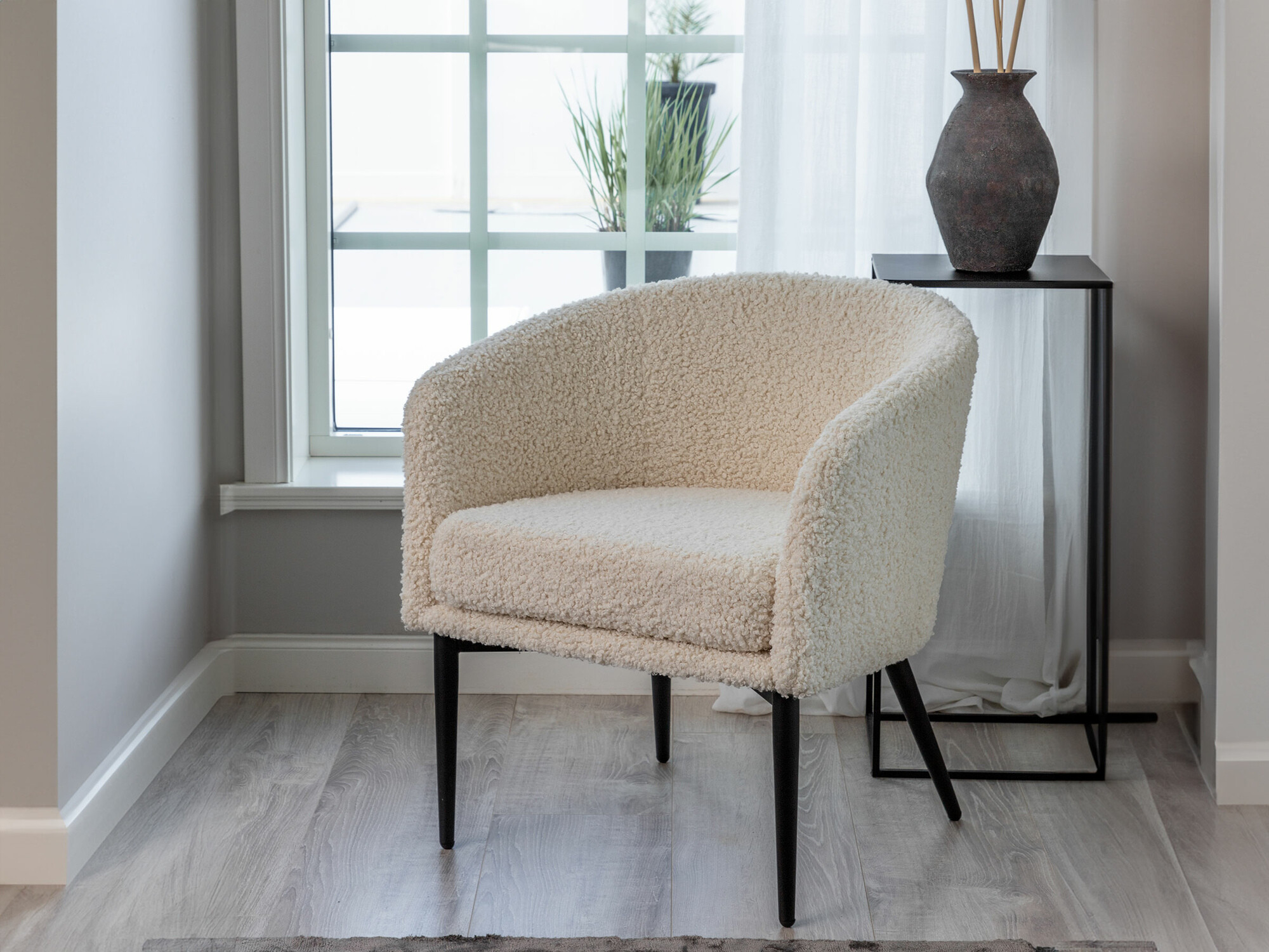 Fauteuil Dallas 1706 (Blanc + Noir)