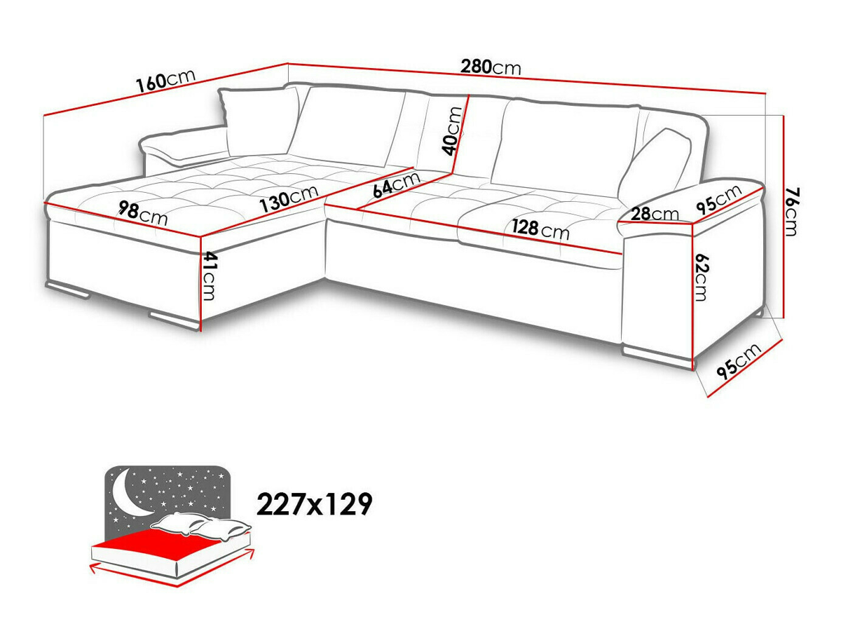 Canapé d'angle Comfivo 107 (Flow 6)
