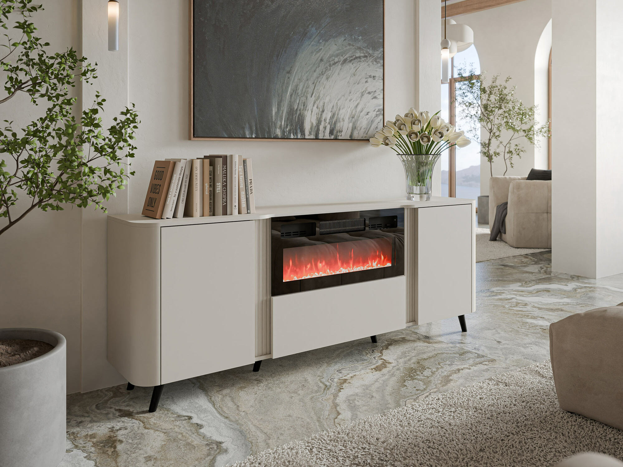 Buffet Modus I (Cachemire + Noir)