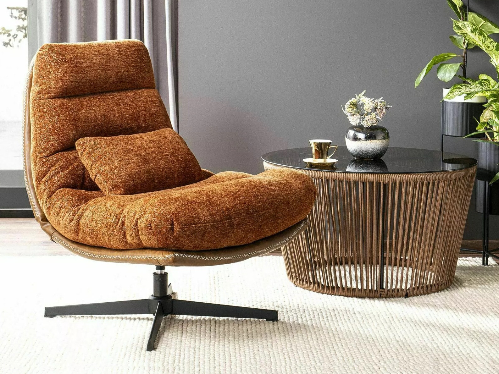 Fauteuil Detroit 508 (Orange sombre)