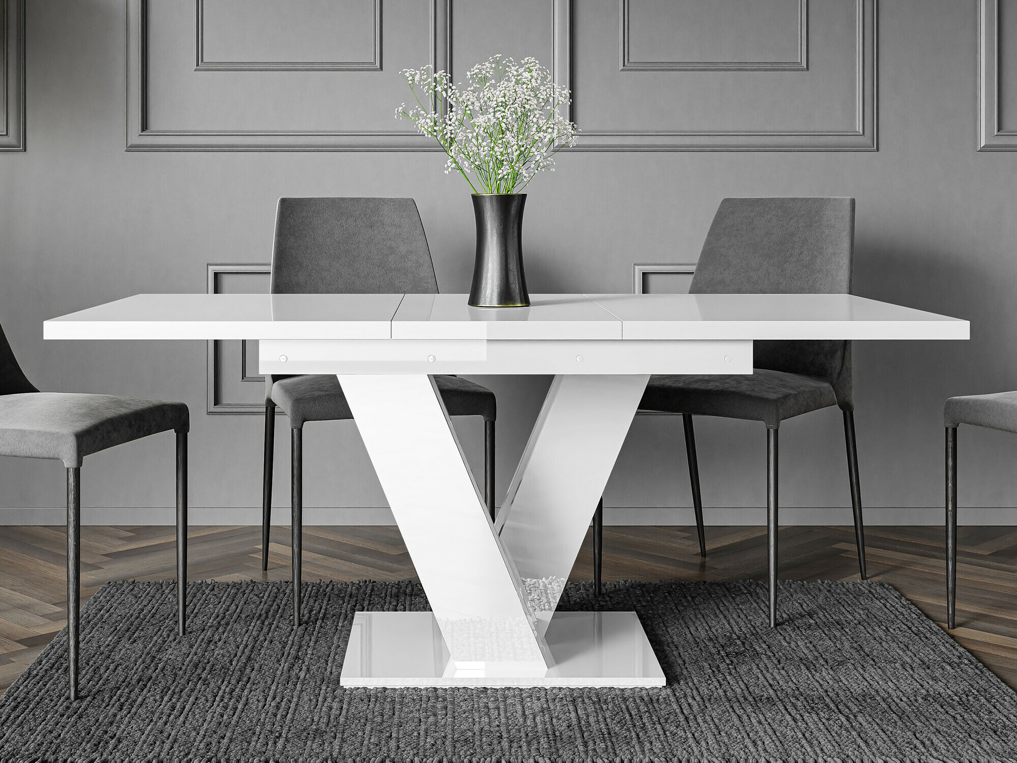 Table Musus (Blanc brillant)