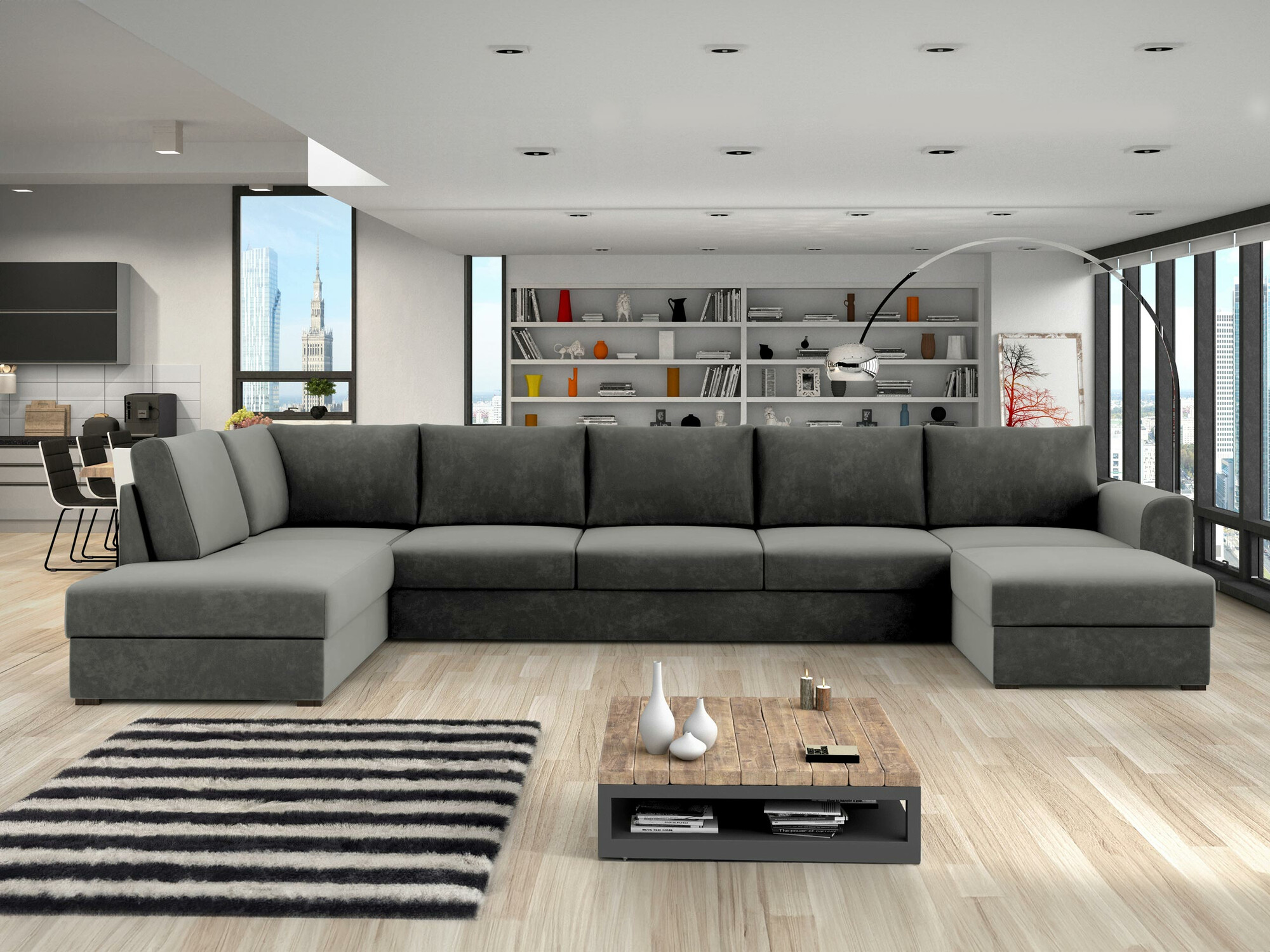 Canapé d'angle Comfivo Flumen I (Magic Velvet 2217)