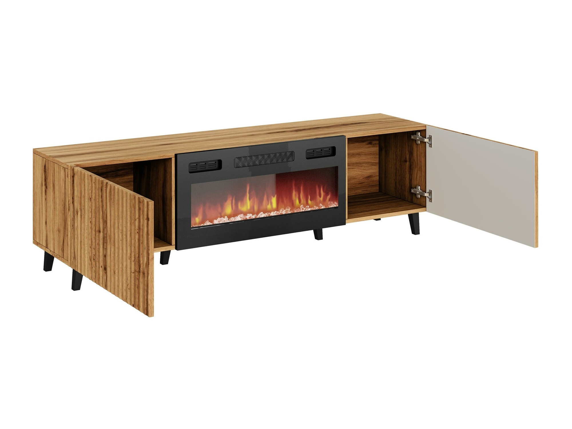 Meuble TV Comes II (Chêne wotan)