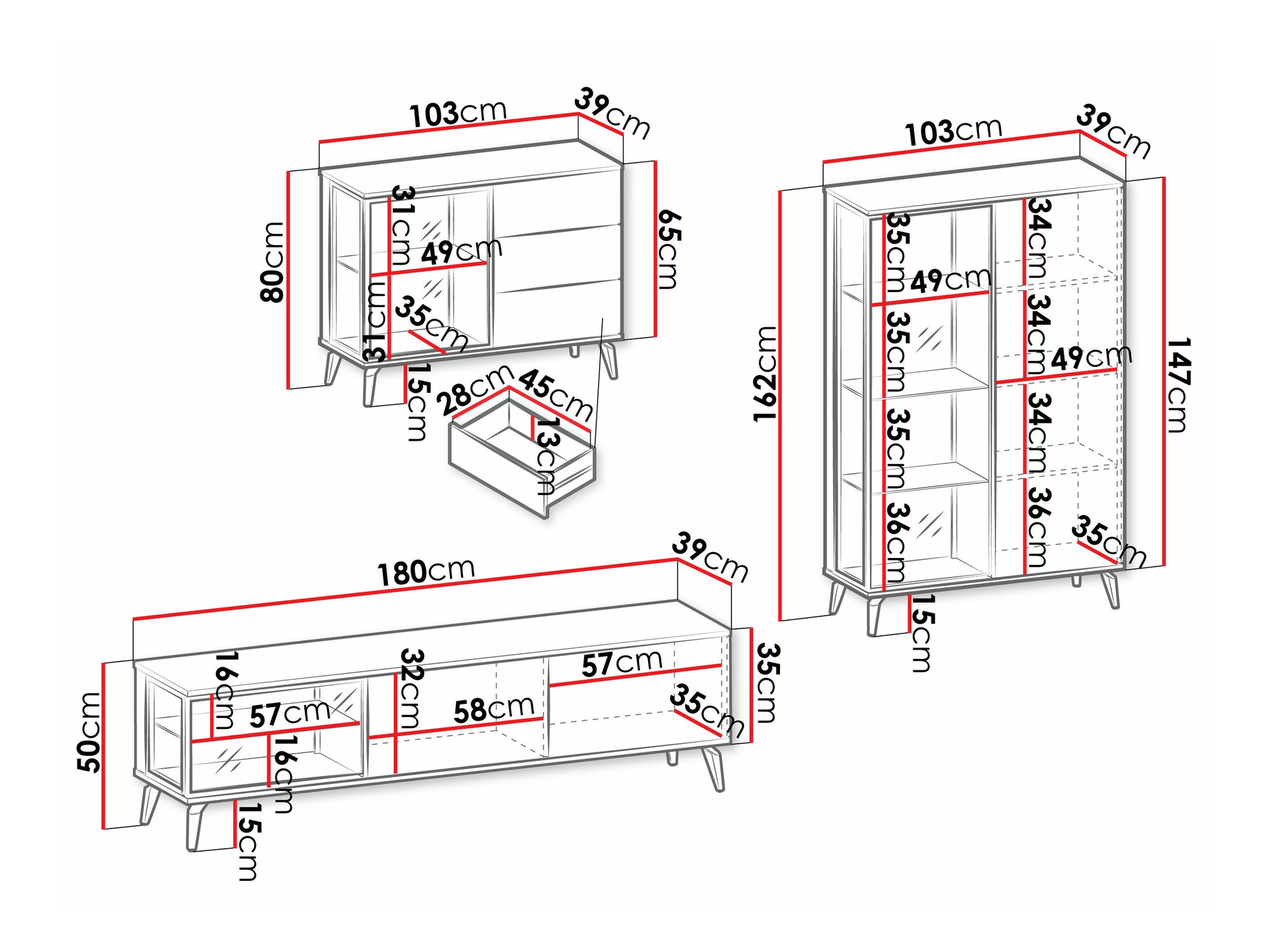 Ensemble de salon Argentas