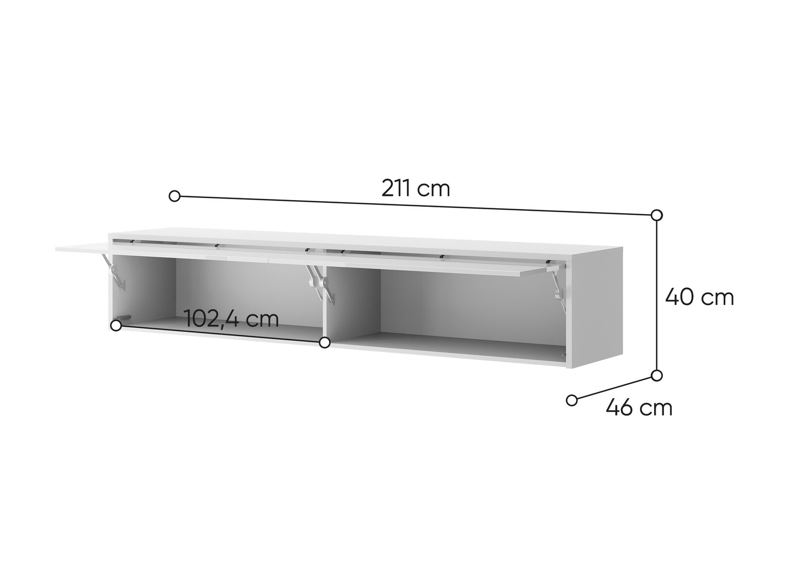 Armoire murale Concept Lenart (Blanc)
