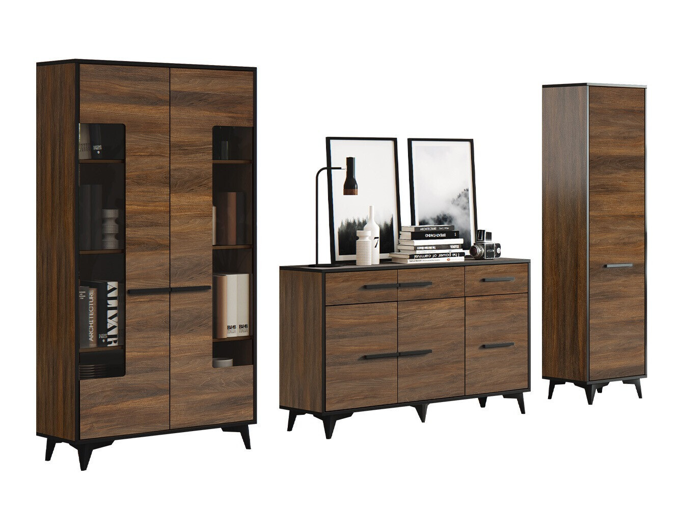 Ensemble de salon Avimora 113 (Noyer)