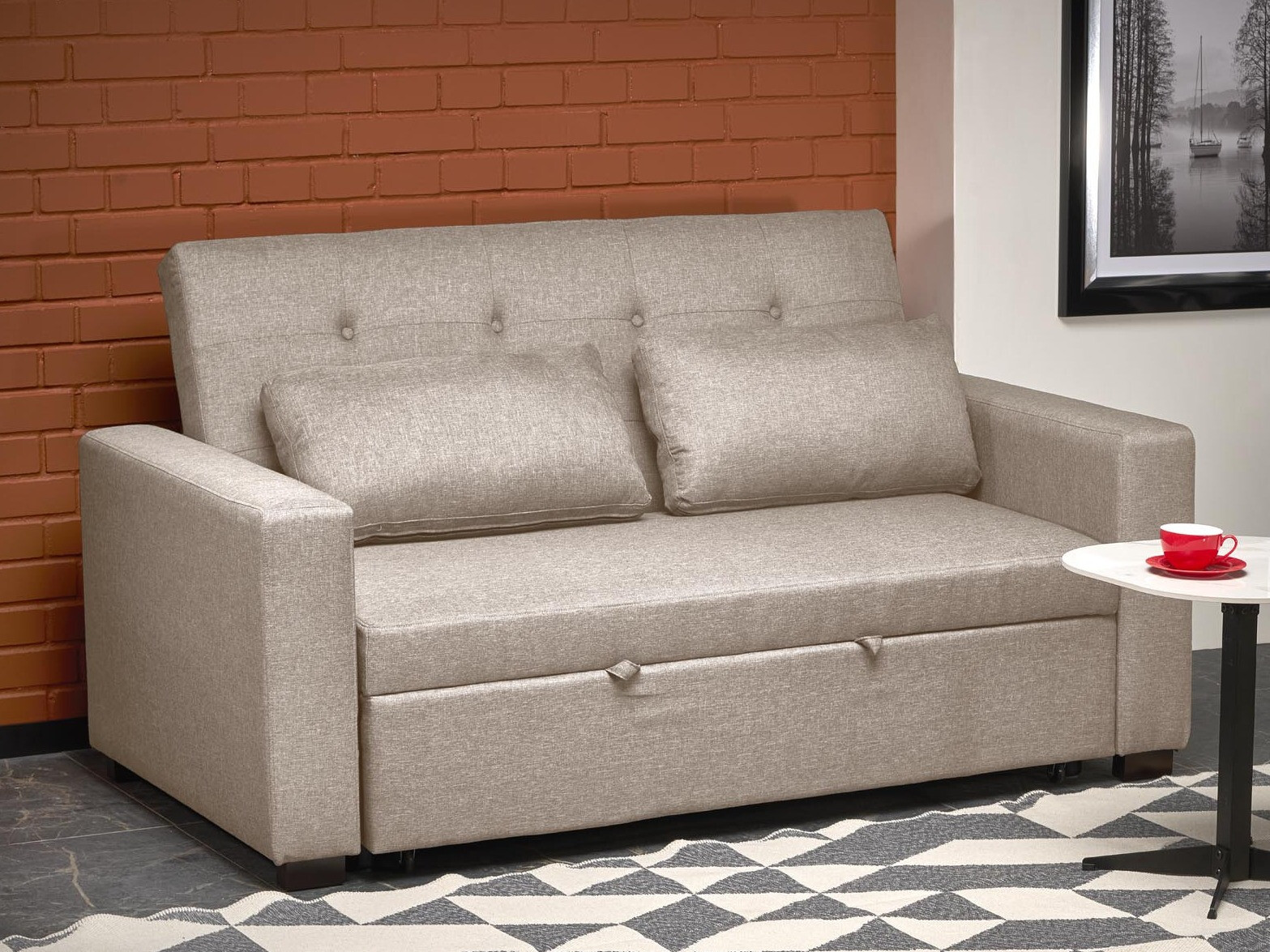 Canapé convertible Houston 1847 (Beige)