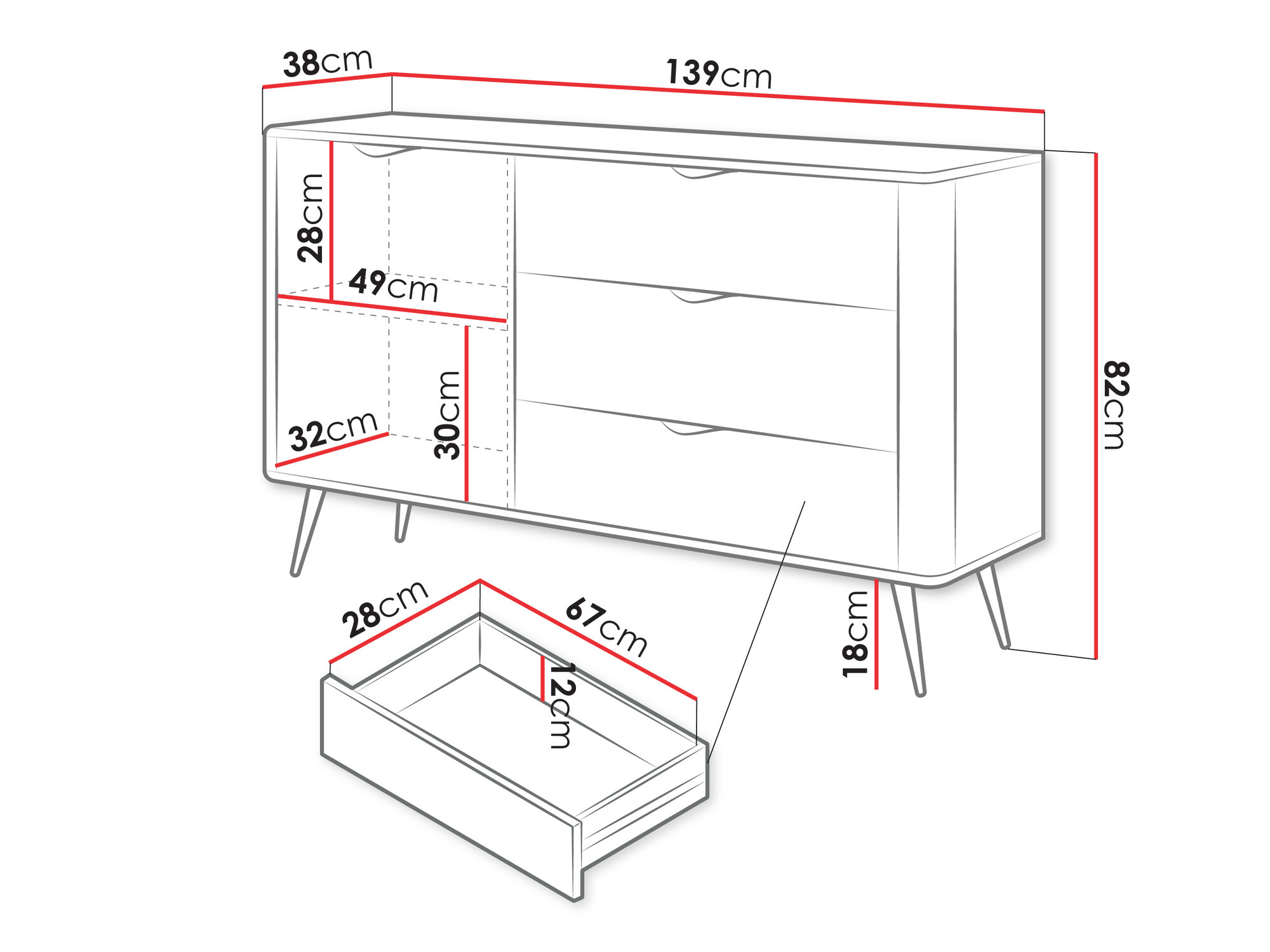 Commode Ioca (Beige)
