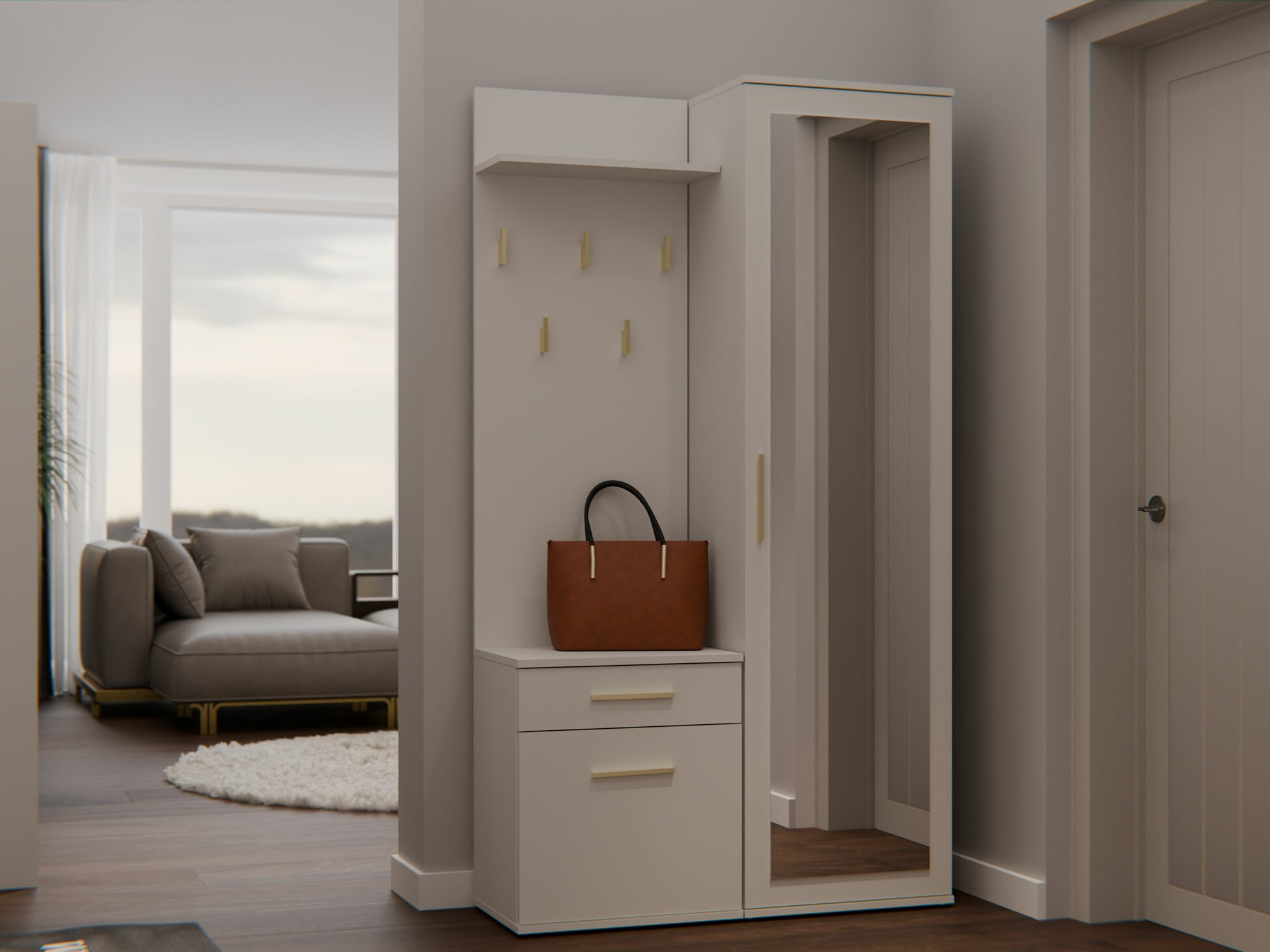 Meuble d'entrée Mandeville 126 (Cachemire)