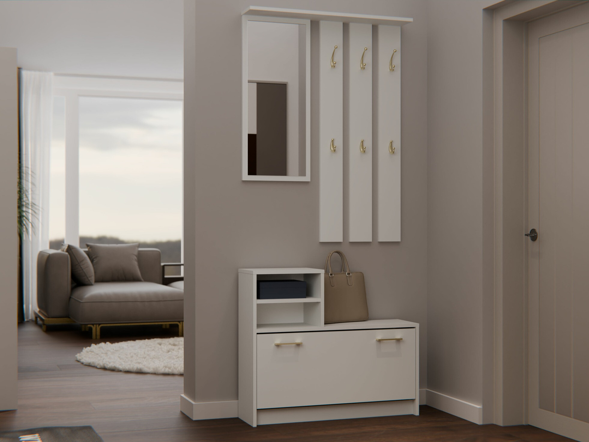 Meuble d'entrée Mandeville 144 (Cachemire)