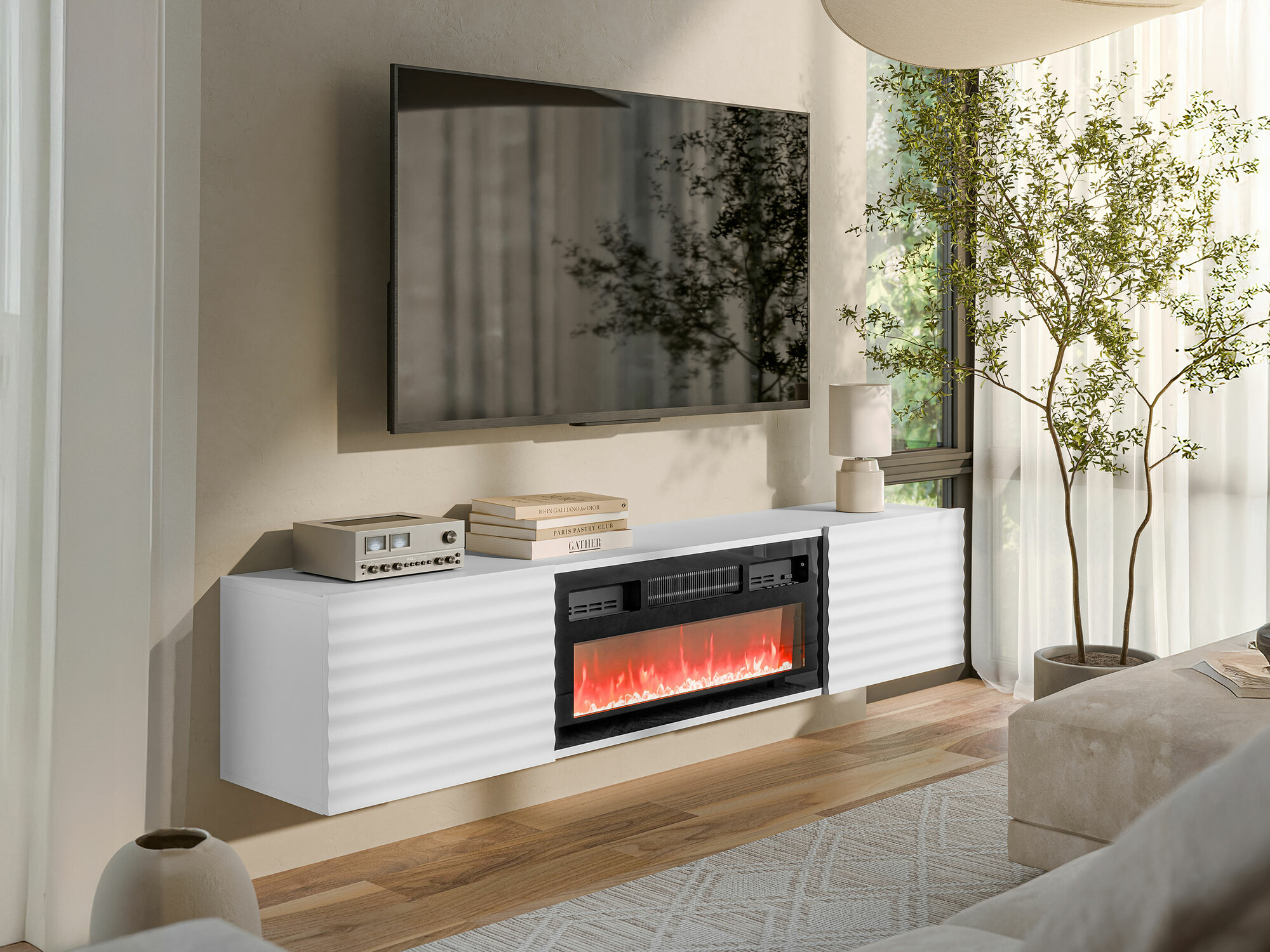 Meuble TV Charlotte 206 (Blanc)