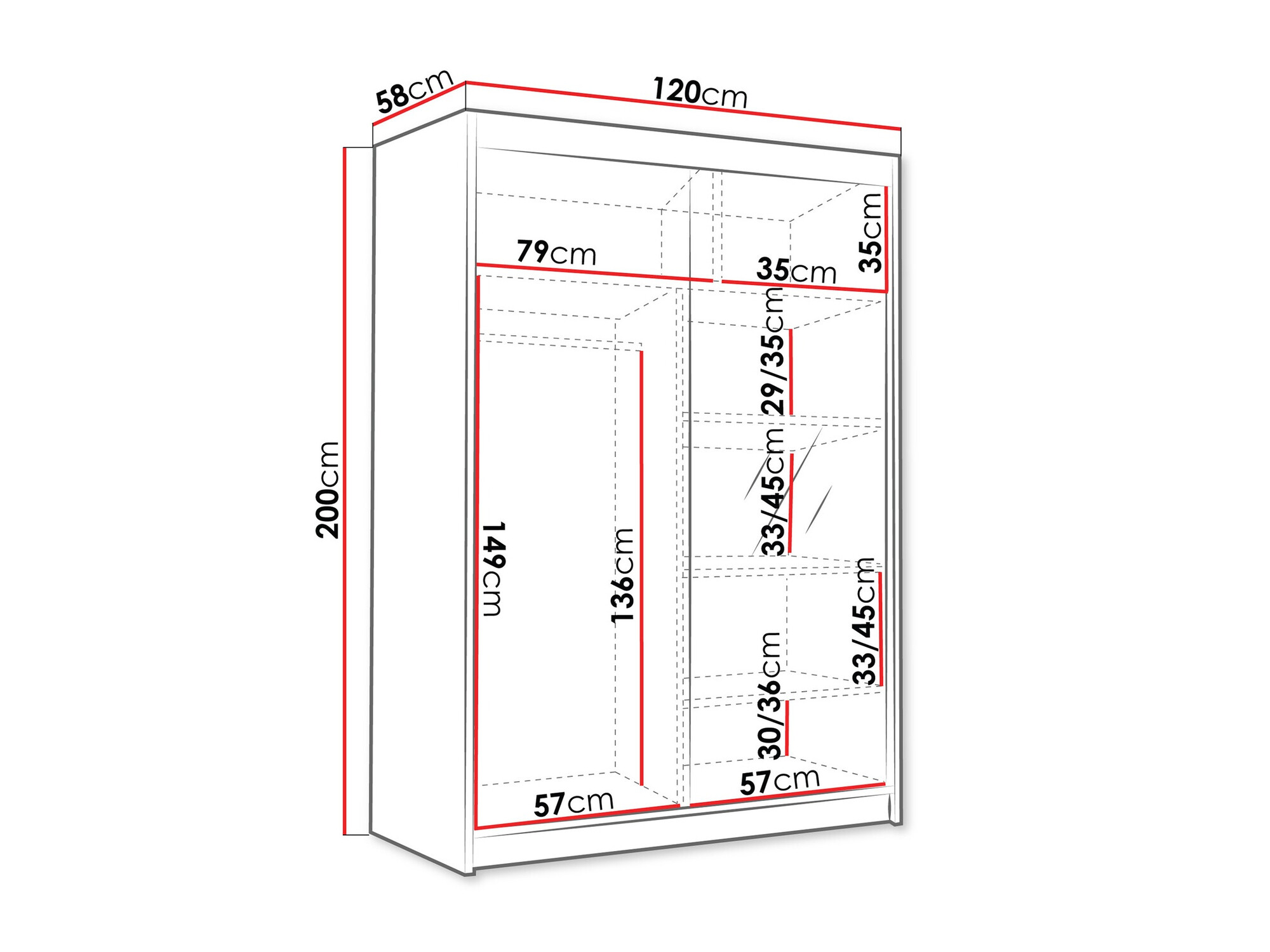 Armoire Closico Fornix III (Blanc)