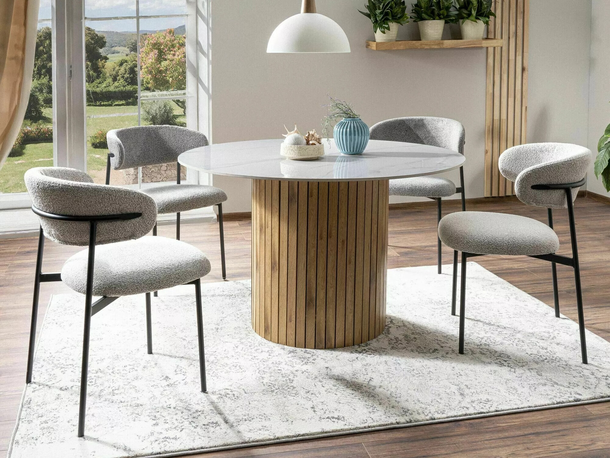 Chaise Detroit 802 (Gris + Noir)