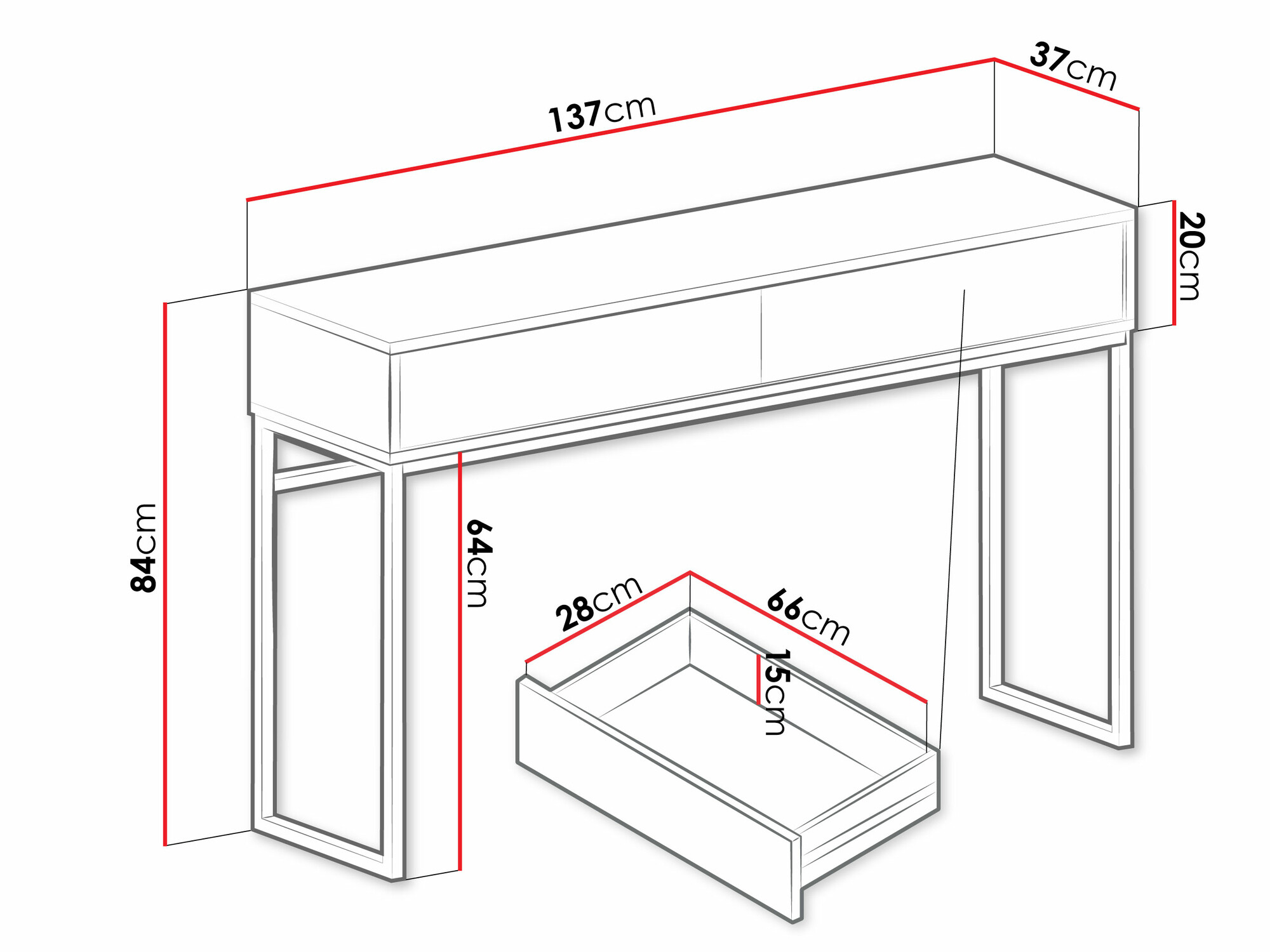 Console Calcalo 103 (Beige)