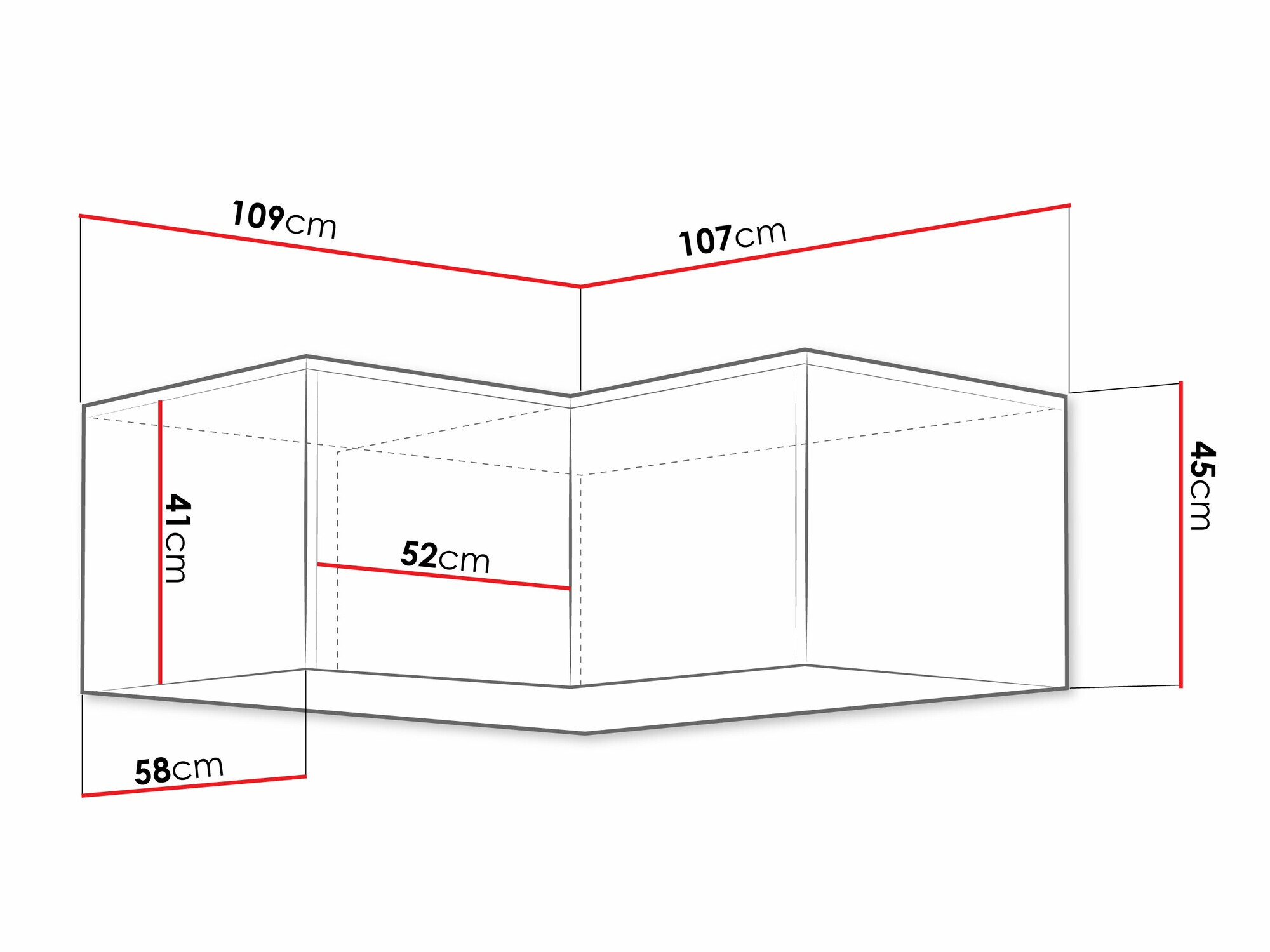 Armoire d'angle Ophdome 112