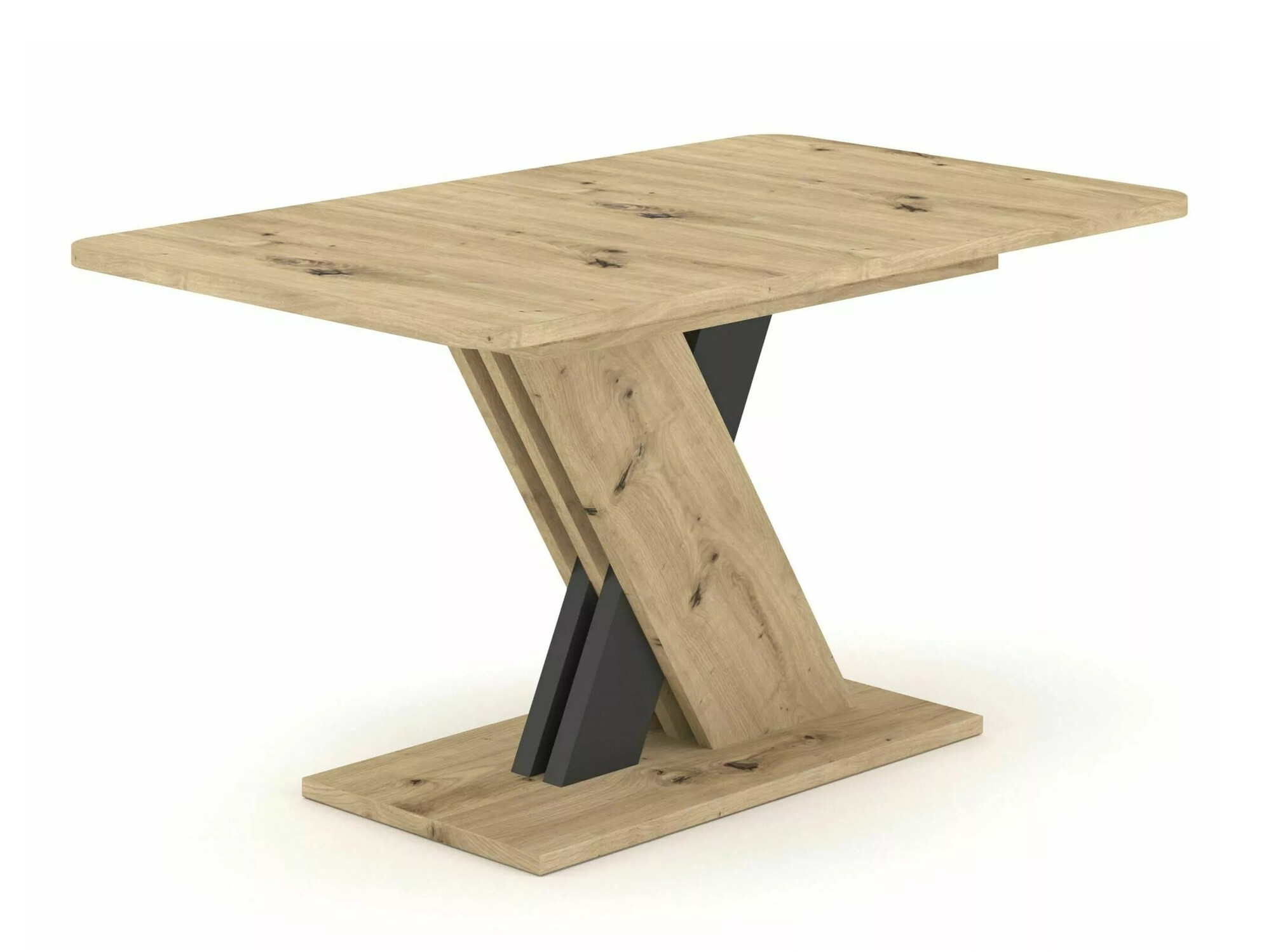 Table Detroit 568 (Chêne Artisan + Anthracite)