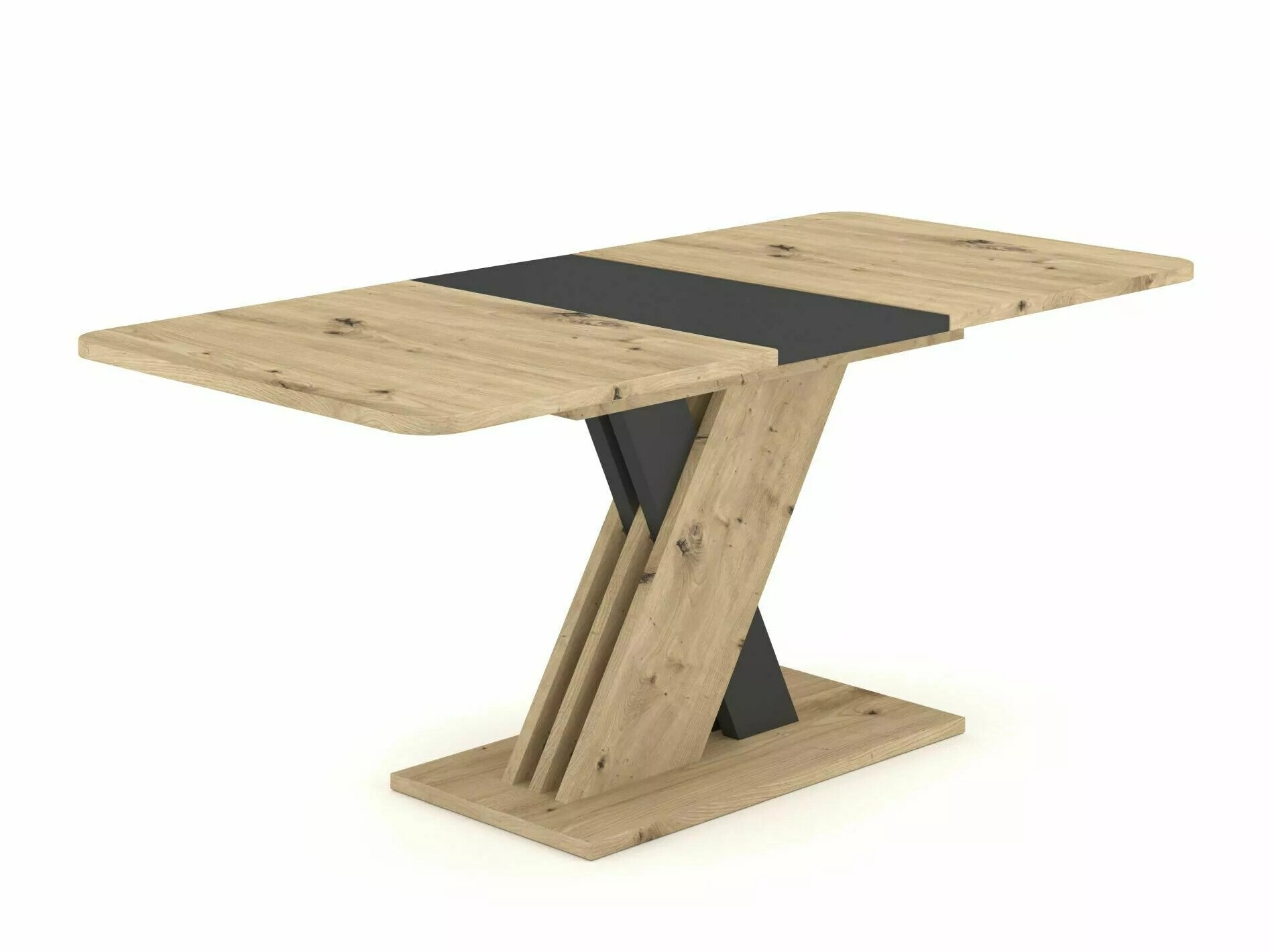 Table Detroit 568 (Chêne Artisan + Anthracite)