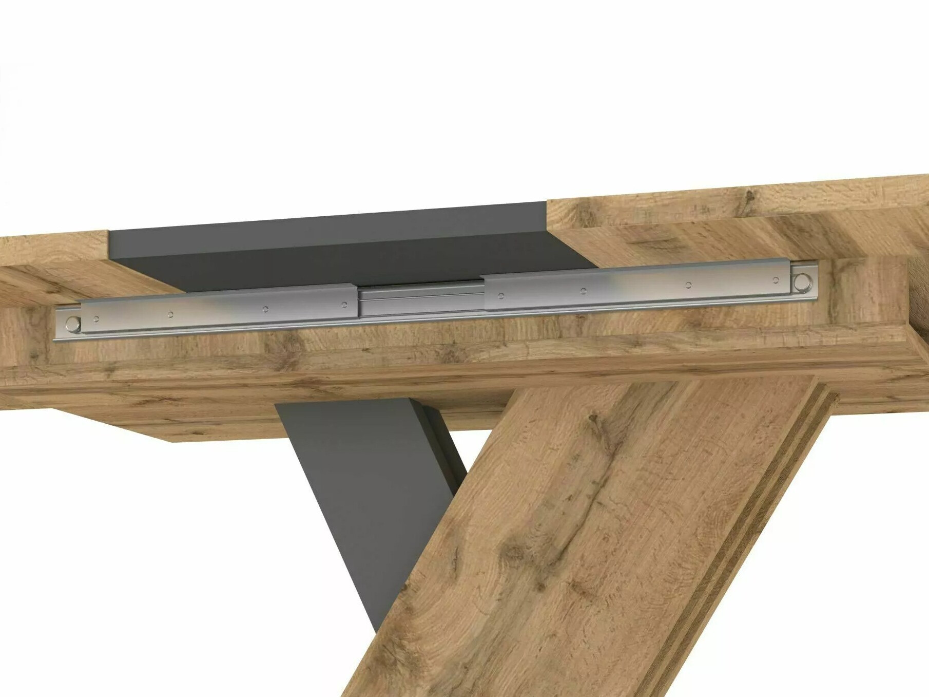 Table Detroit 568 (Chêne Artisan + Anthracite)