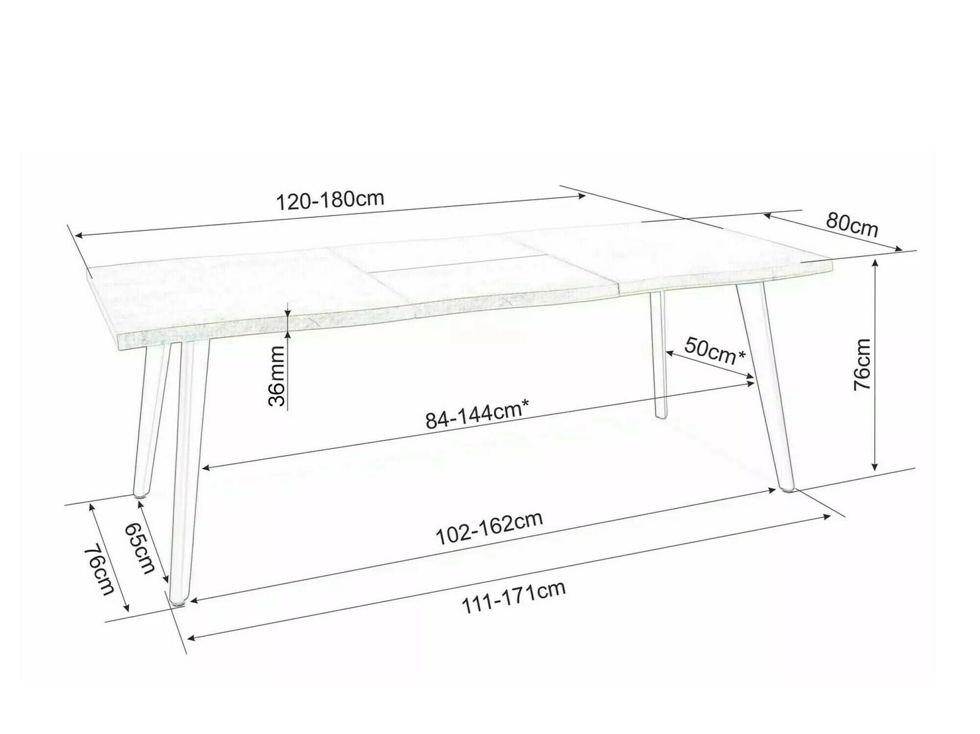 Table Detroit 583 (Chêne)