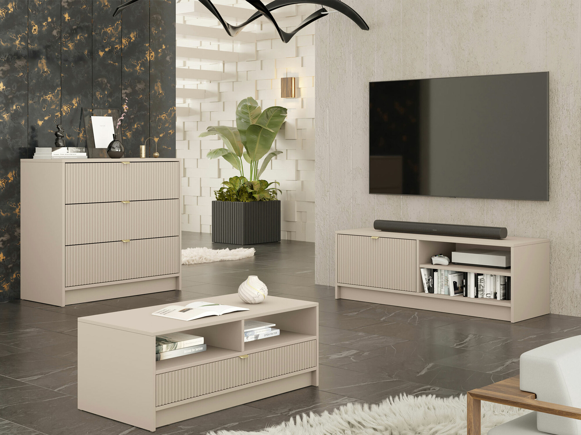 Commode Comfivo Papilio I (Beige)